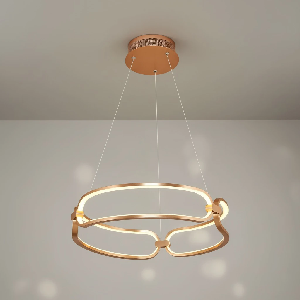 Özcan Aydınlatma 5690-1A Yuvarlak Dekoratif Led Avize