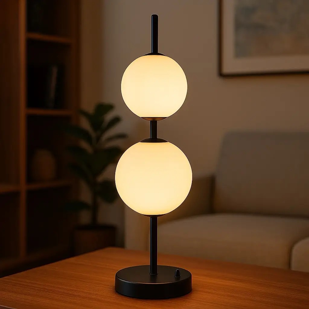 Özcan Aydınlatma 3121-ML Dekoratif 2 Toplu Led Masa Lambası