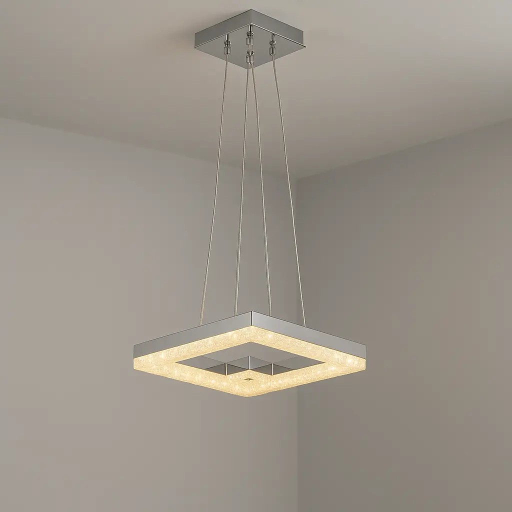 Özcan Aydınlatma 5633-1A Tekli Kare Modern LED Sarkıt Avize
