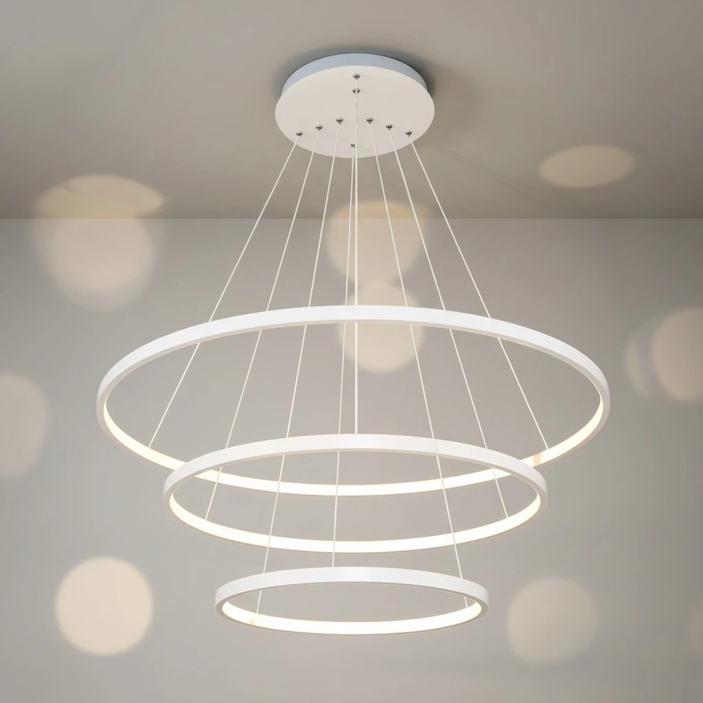 Özcan Aydınlatma 5635-3A 3'lü Yuvarlak Dekoratif Led Avize