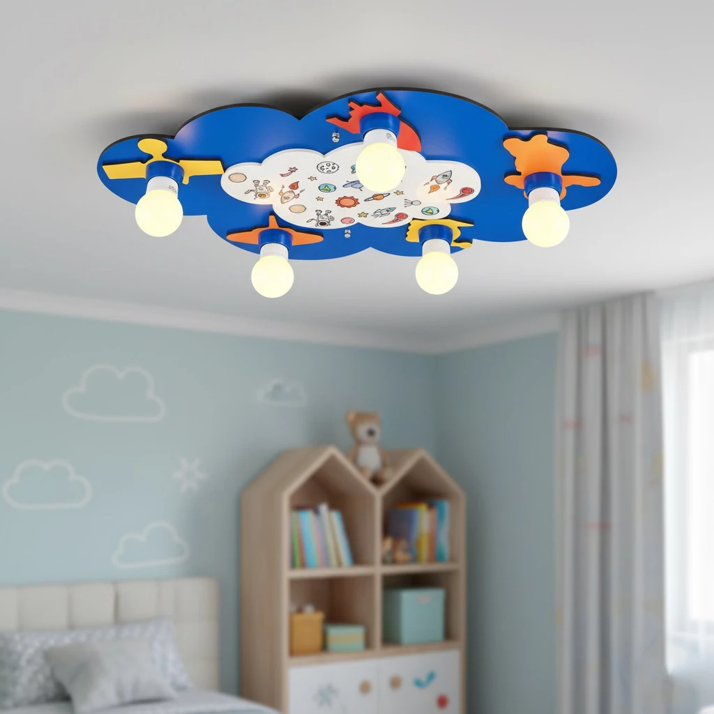 Özcan Aydınlatma 4802-1 Dekoratif Çocuk Odası Armatür Avize