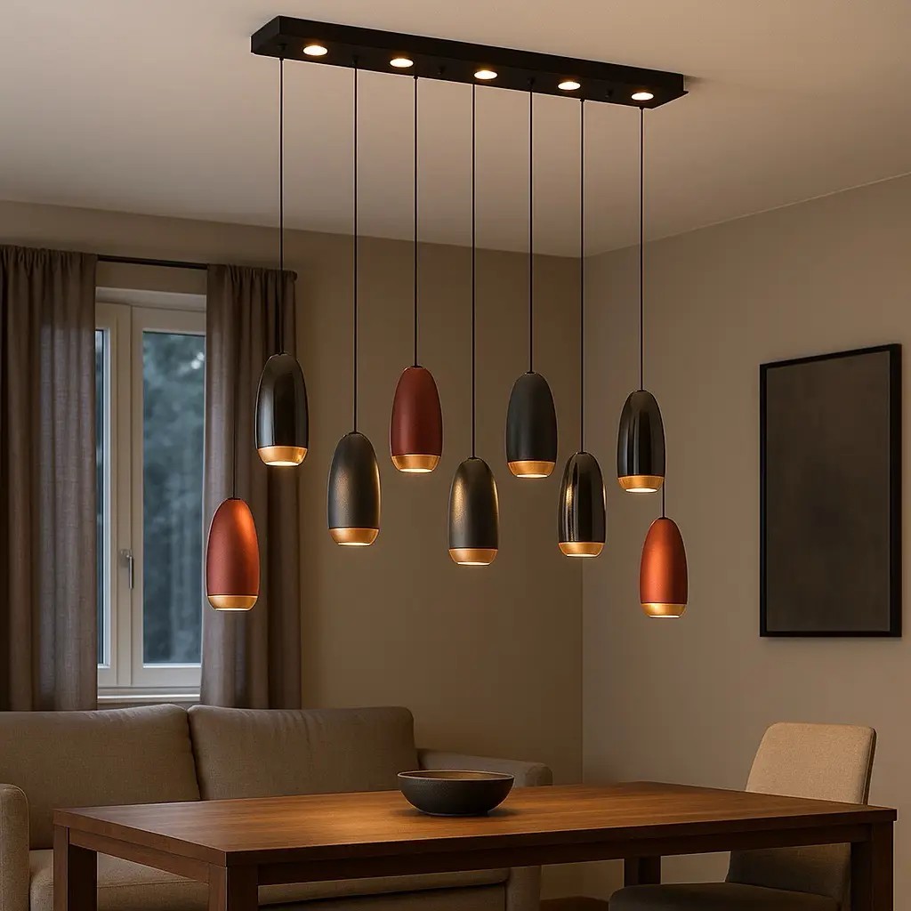 Özcan Aydınlatma 2804-10A 10'lu Sıralı Dekoratif Led Avize