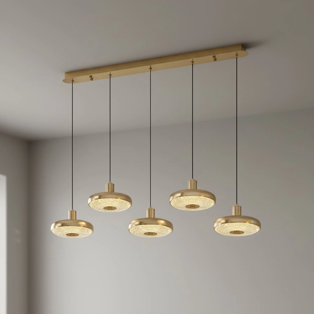 Özcan Aydınlatma 2770-5AS 5 Li Sıralı Tetra Led Avize