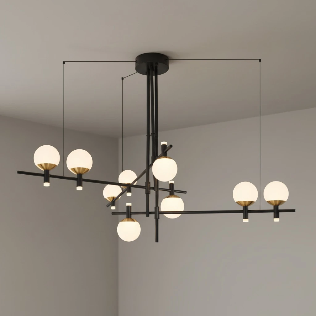 Özcan Aydınlatma 5037-9A 9'lu Dekoratif Led Avize