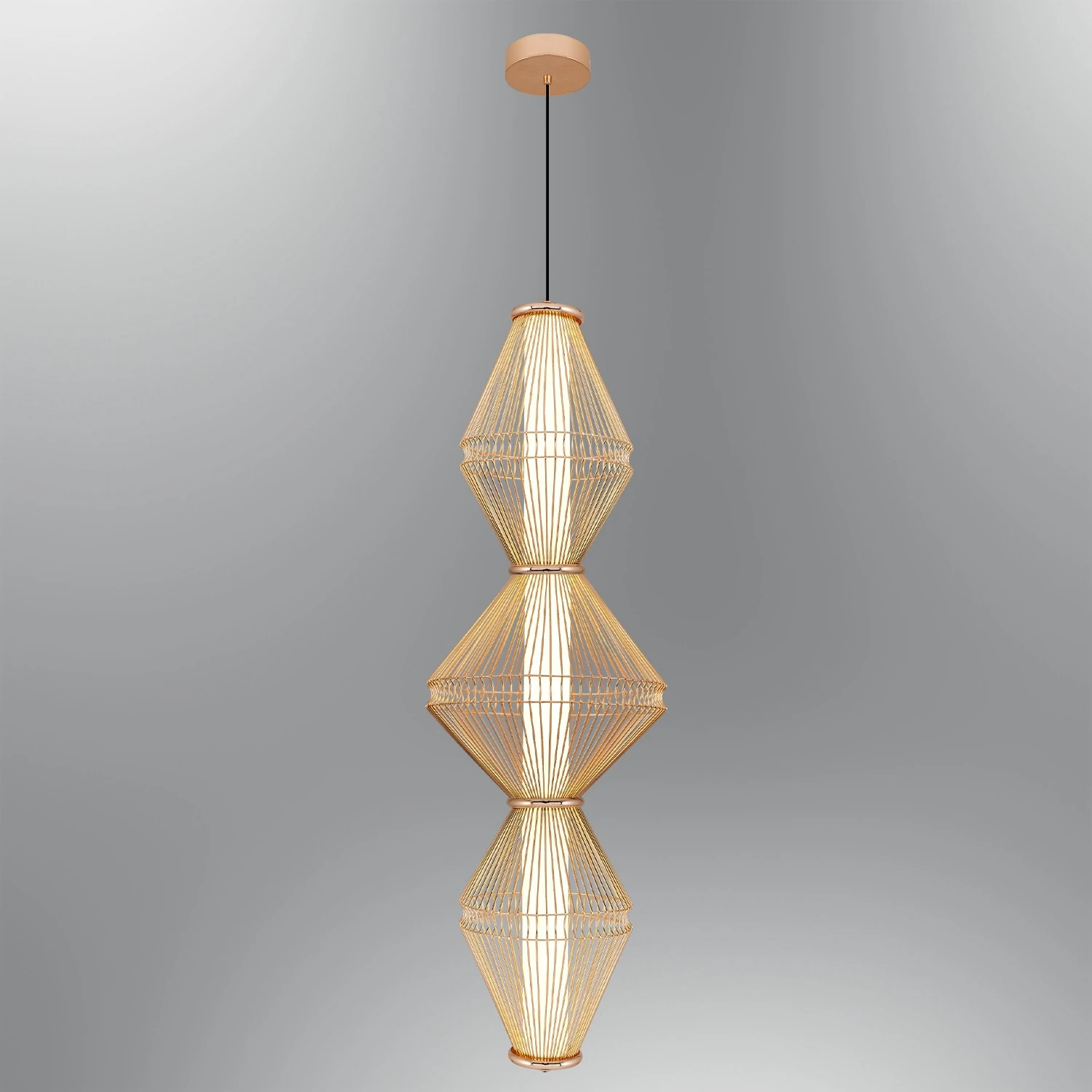 Özcan Aydınlatma Trian Large Dekoratif Led Kafesli Sarkıt