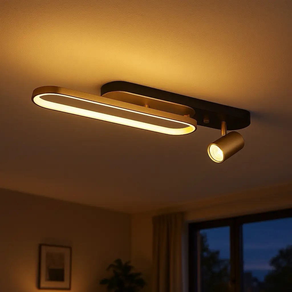 Özcan Aydınlatma 4156-1 Oval Spotlu LED Plafonyer Avize