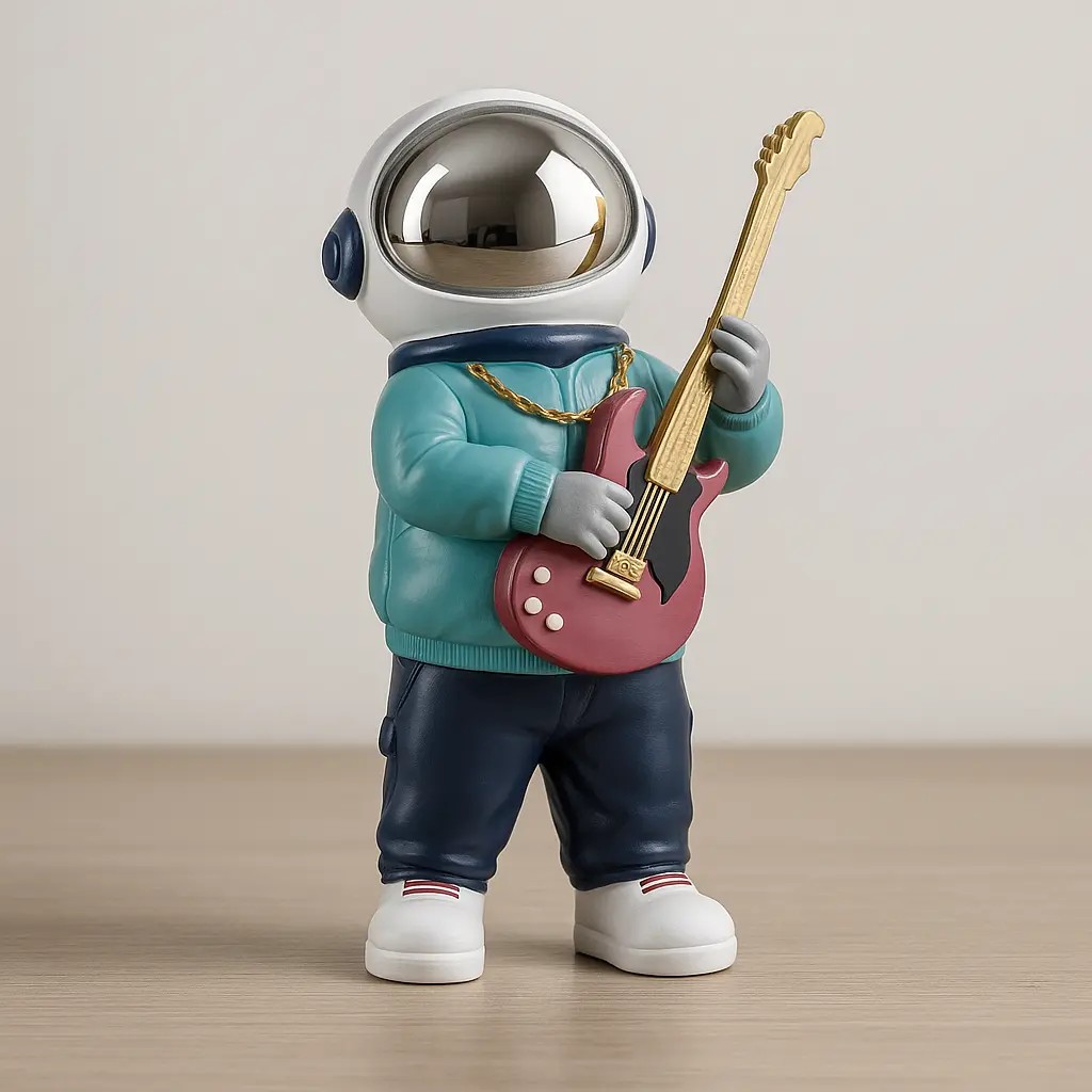 Özcan Aydınlatma 1321-3 Gitarlı Astronot Biblo 24 cm
