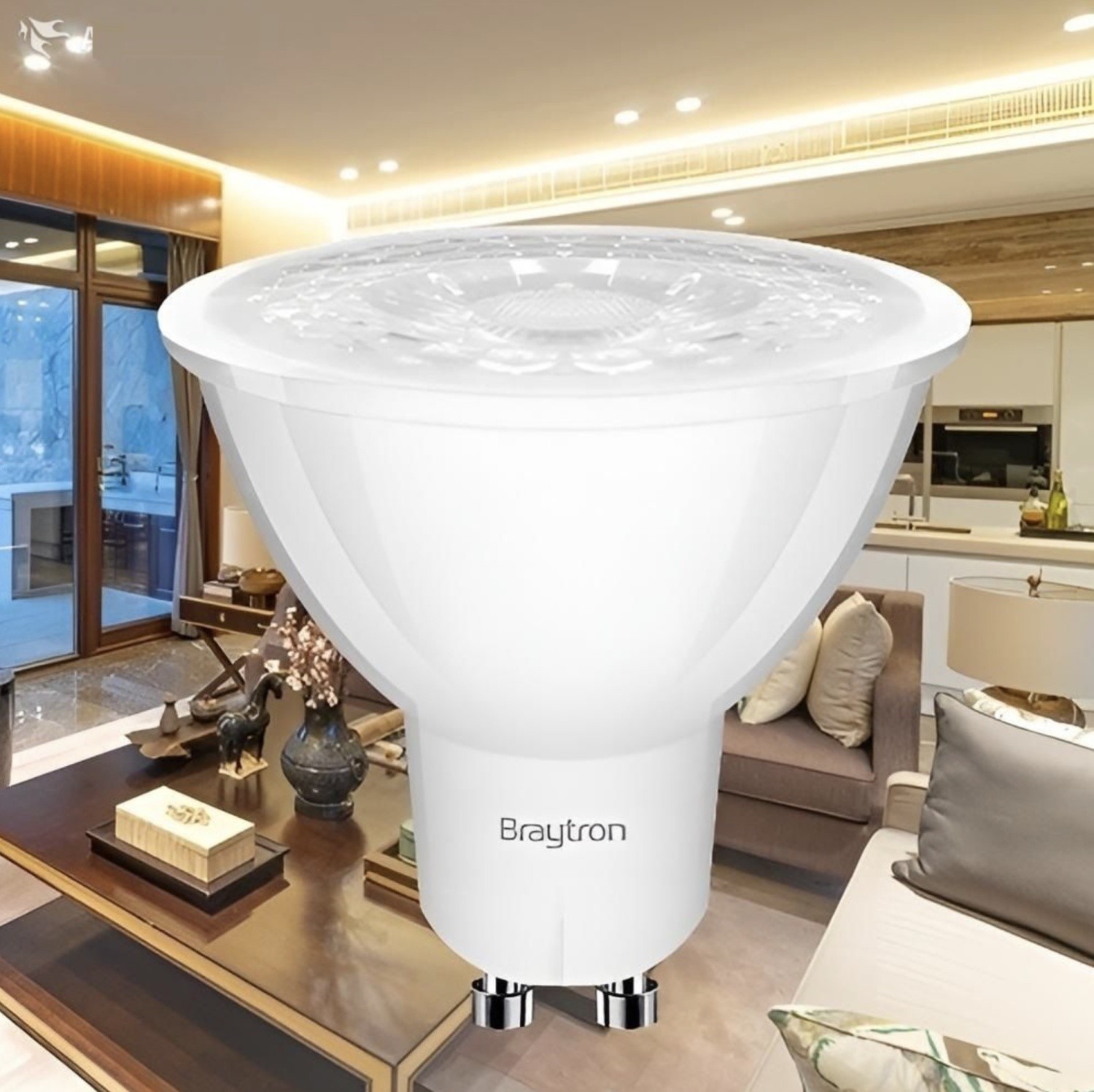 Braytron 7W GU10 MR16 Amber Led Ampül