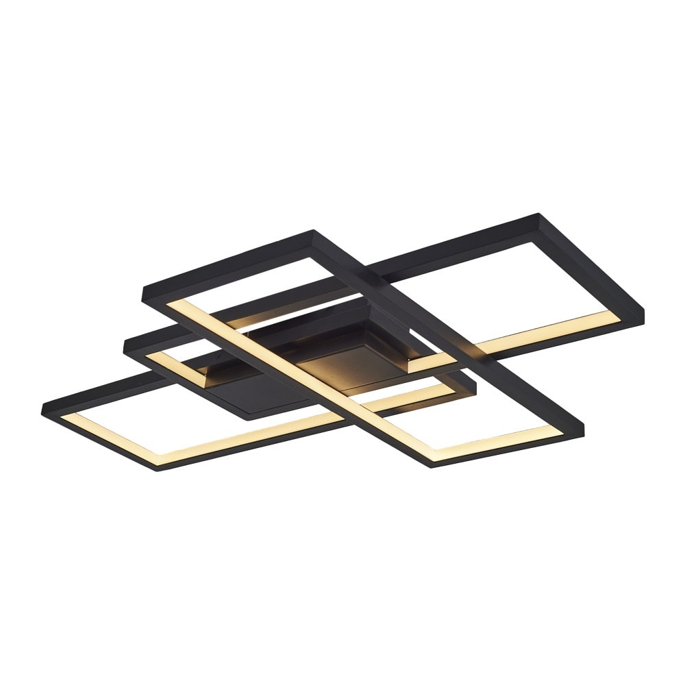 Özcan Aydınlatma 4158-1 Dekoratif Square K. Led Plafonyer - Siyah