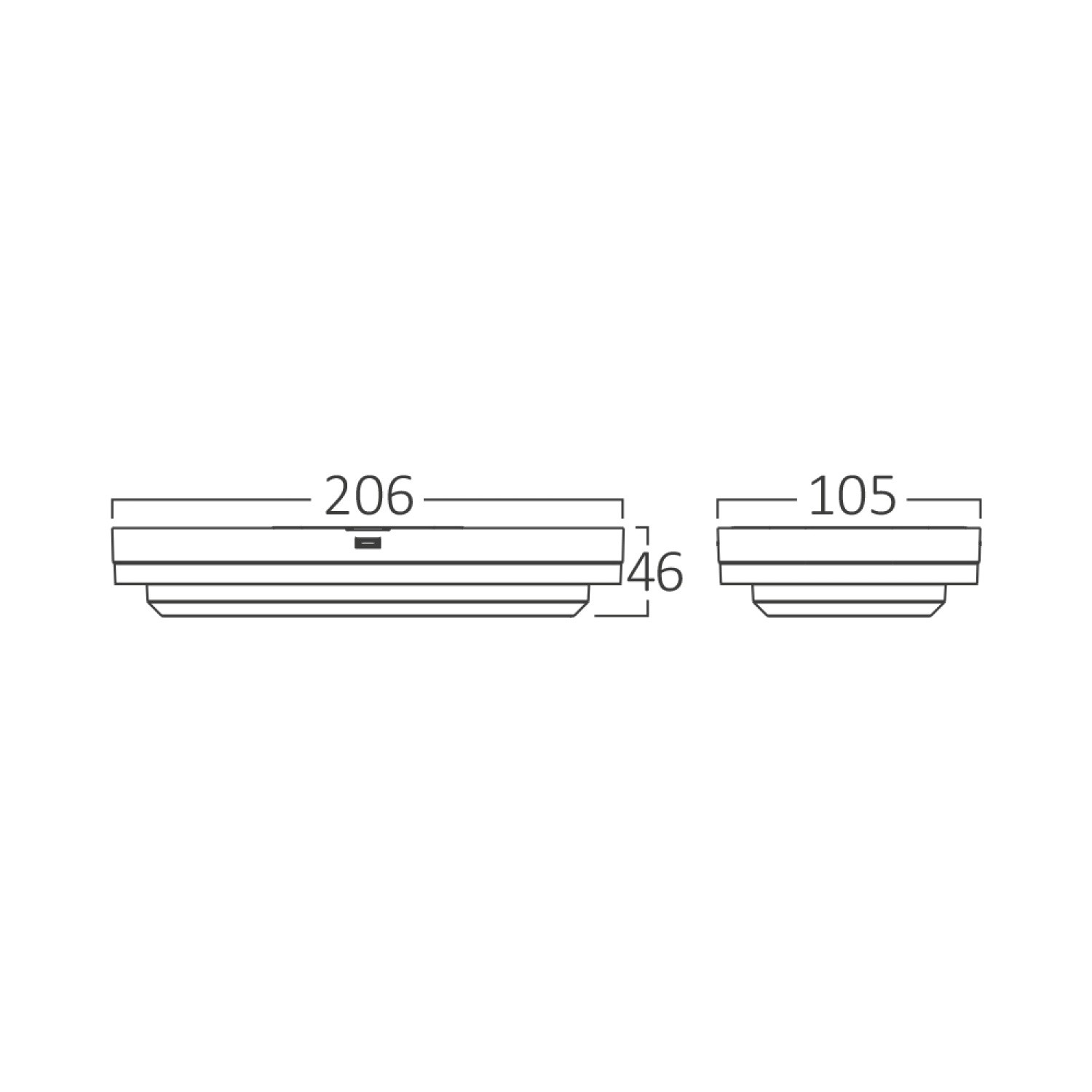 Bulkhead 12W Led Duvar Aplik 3 Renk - Siyah