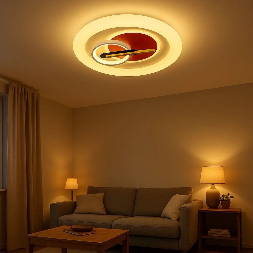 Özcan Aydınlatma 1410-01 Yuvarlak 50 cm LED Plafonyer Avize
