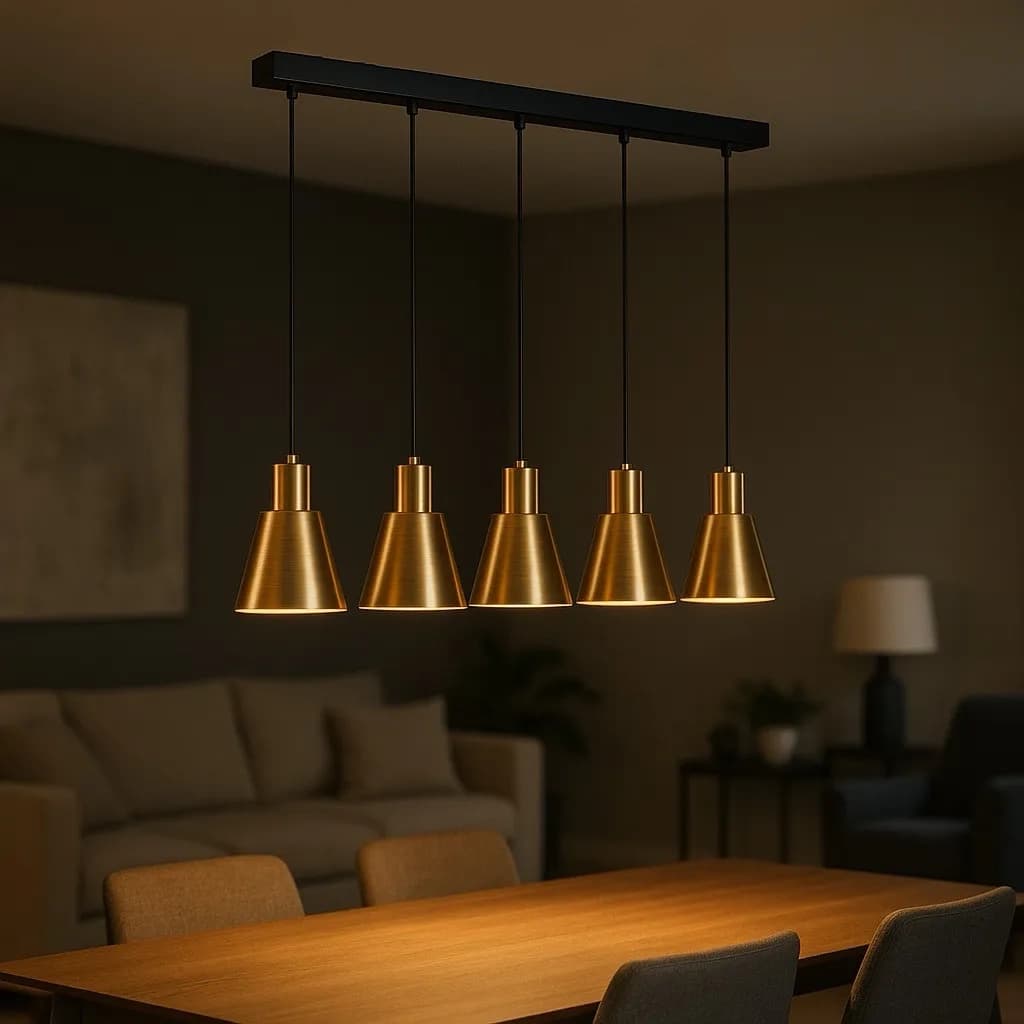 Modesco Loreto 5'li Dekoratif Sıralı Avize