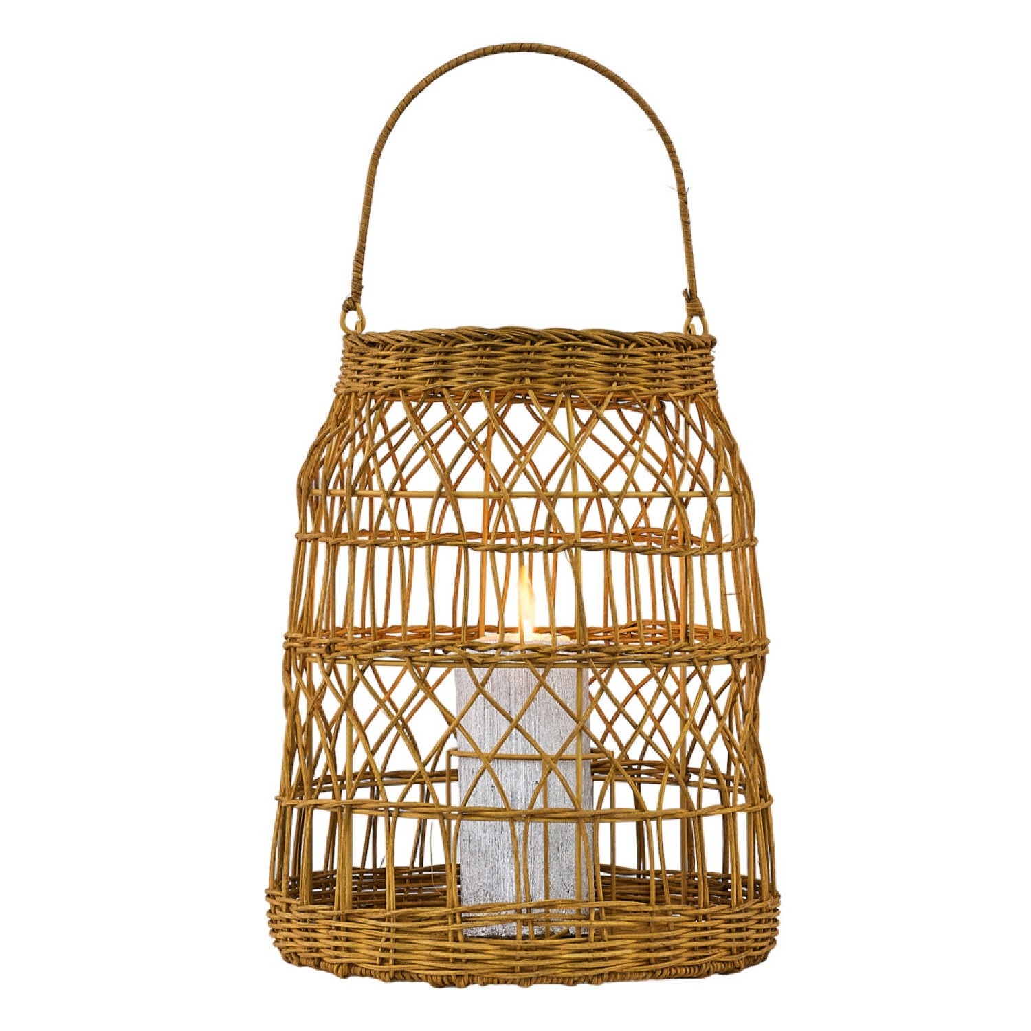 Özcan Aydınlatma 1024-2 Dekoratif 25 cm Bambu Mumluk