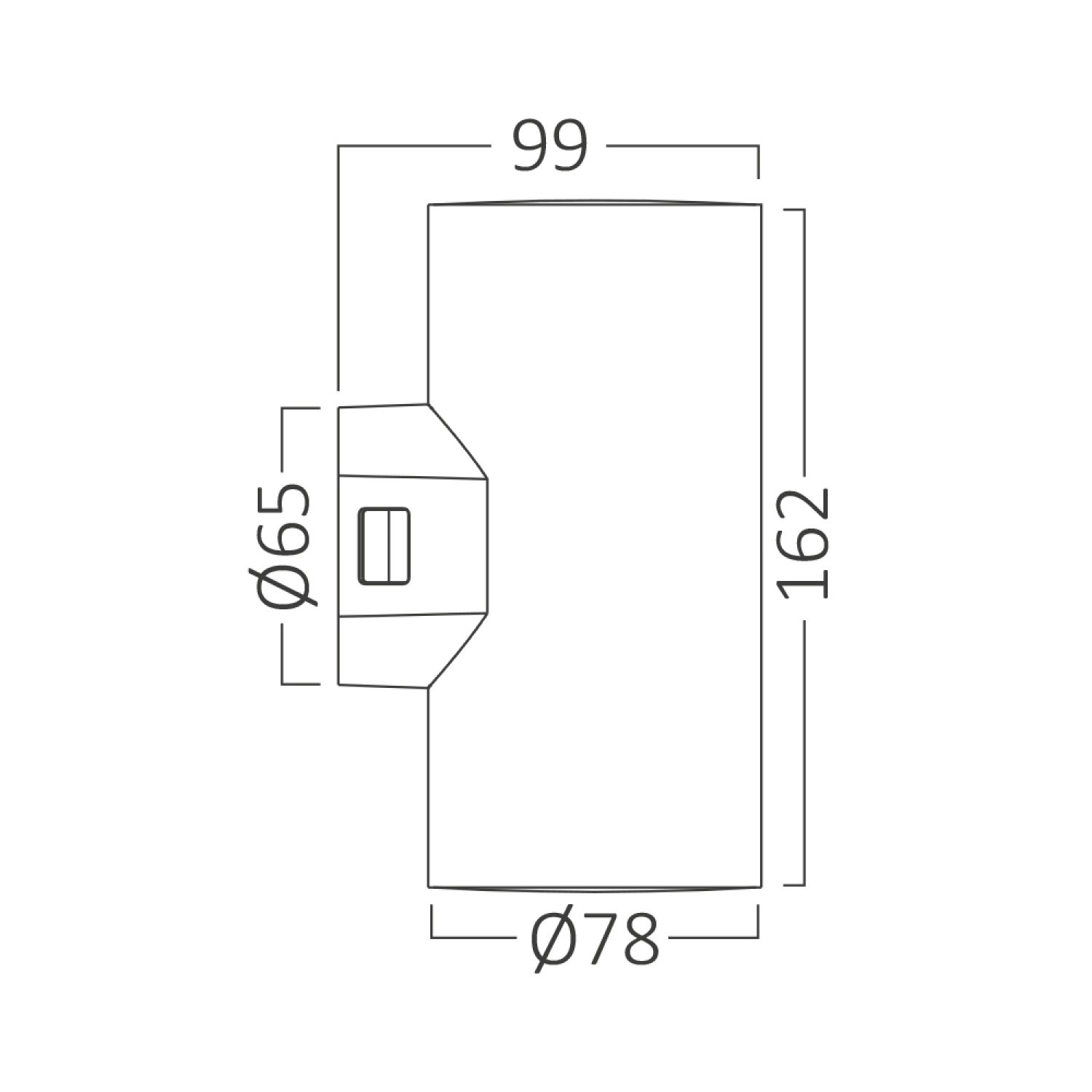 Braytron Vekta-D WL2 18W Antrasit Led Duvar Aplik 3 Renk