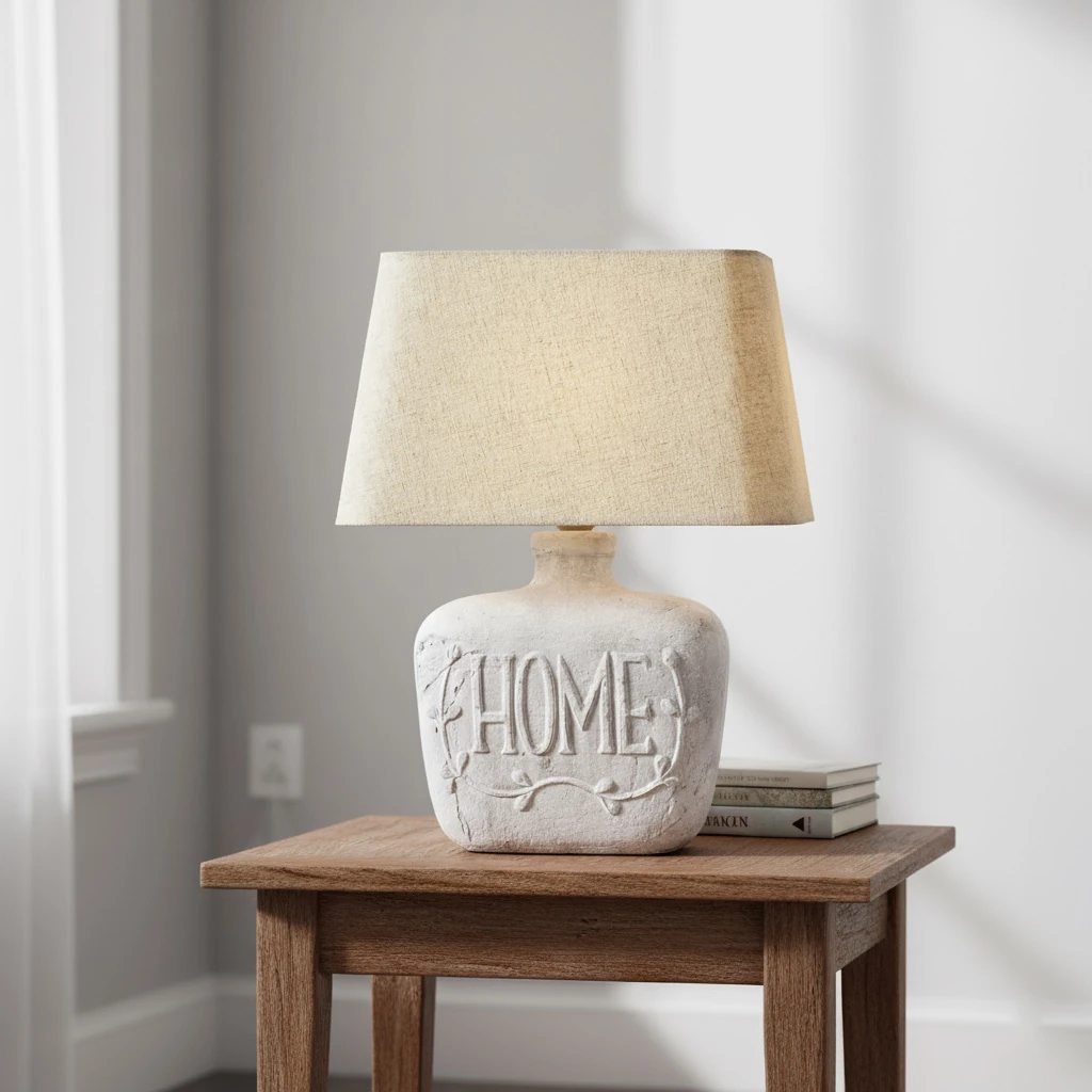 Özcan Aydınlatma 3050-6 Dekoratif Porselen Masa Lambası