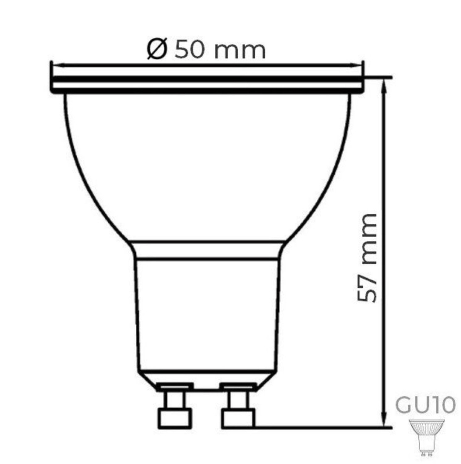 Braytron 6W Lensli Dimli GU10 Led Ampül 4000K