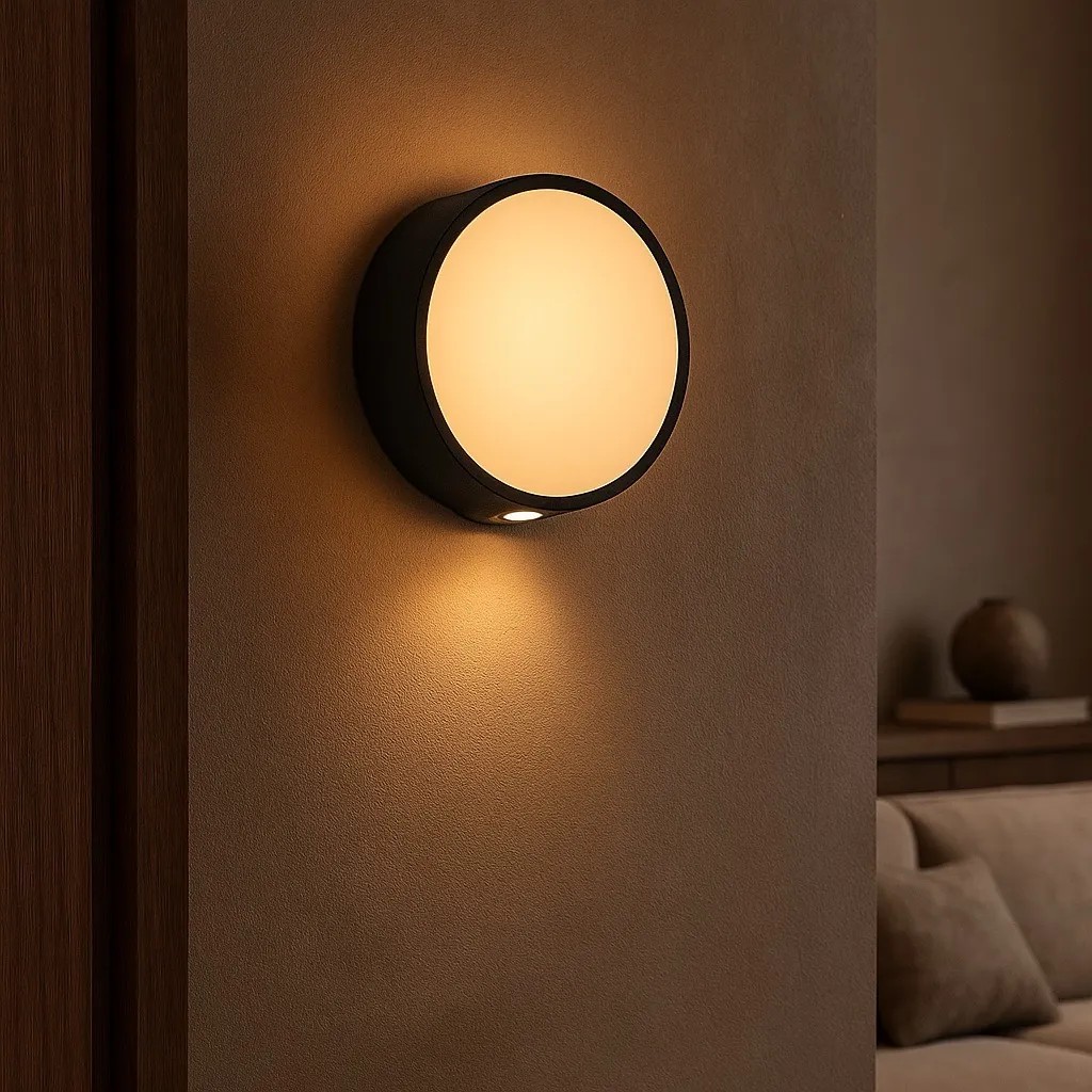 Modesco Maseru Yuvarlak 12 cm Dekoratif Led Duvar Aplik