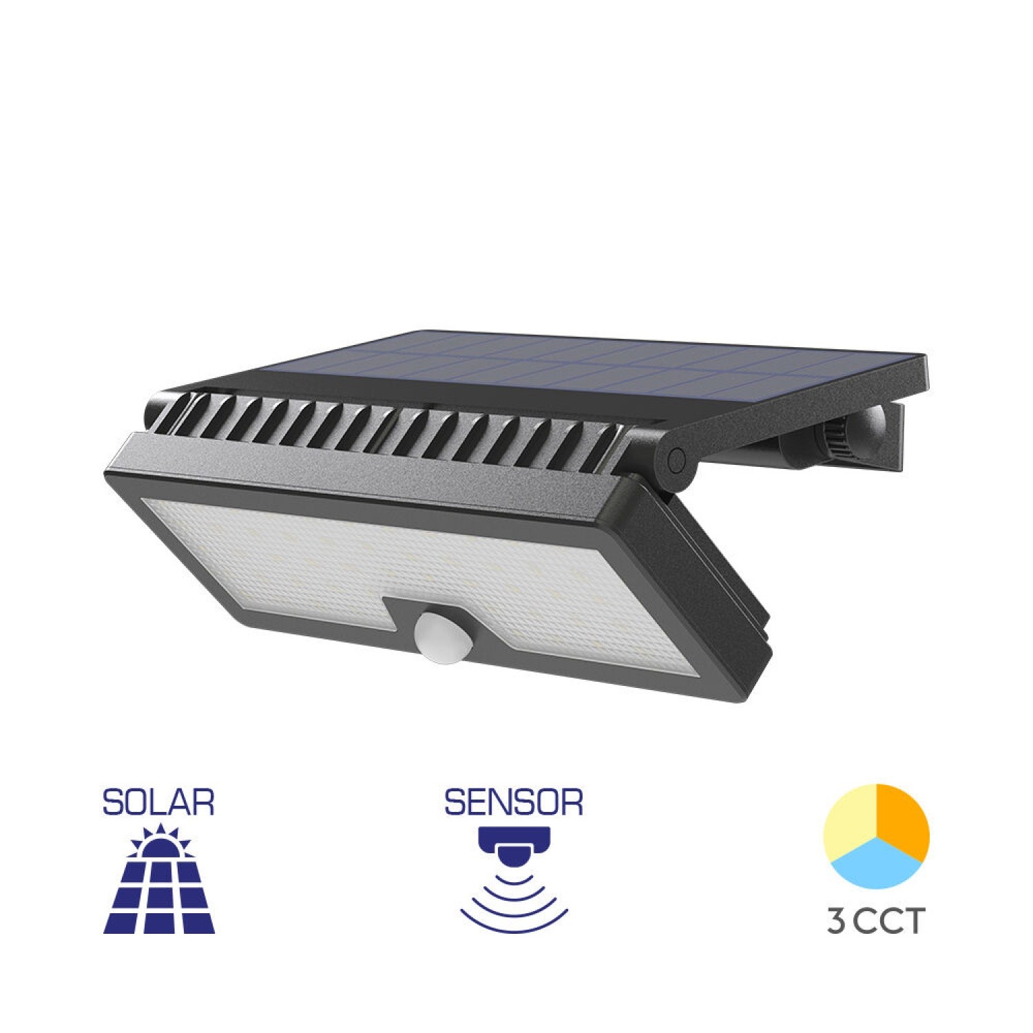 Braytron Solaris 10W Sensörlü Solar Led Duvar Aplik 3 Renk
