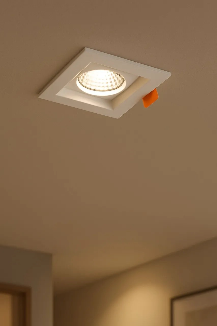 Jupiter 7W Sıva Altı Kare Sabit Led Spot - Siyah
