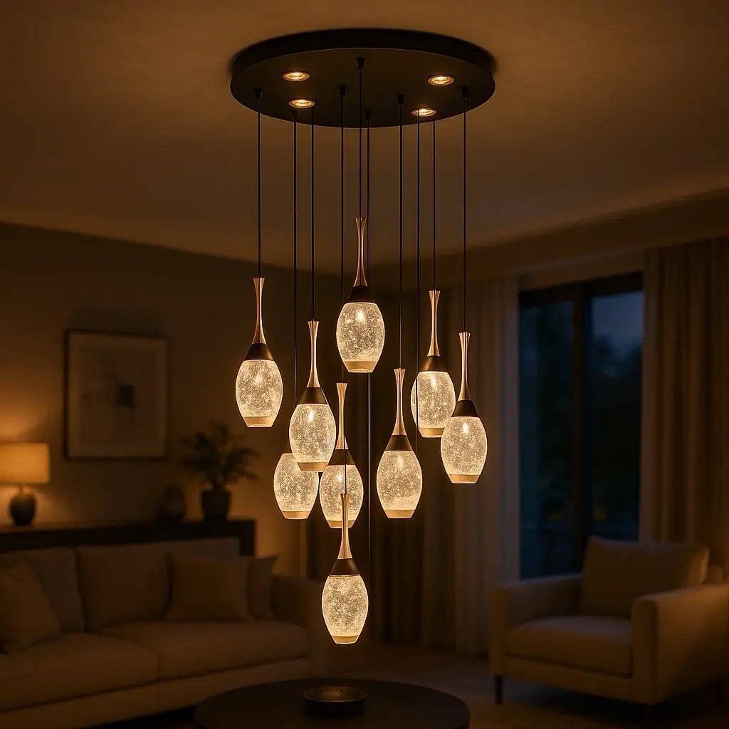 Özcan Aydınlatma 2819-11A 11'li Dekoratif Led Avize