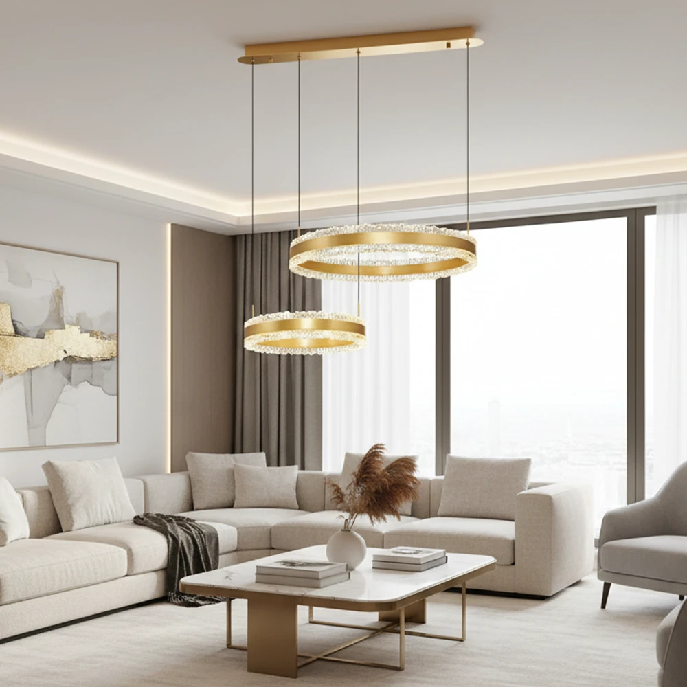 Özcan Aydınlatma 2732-2A 2'Lı Yuvarlak Led Avize