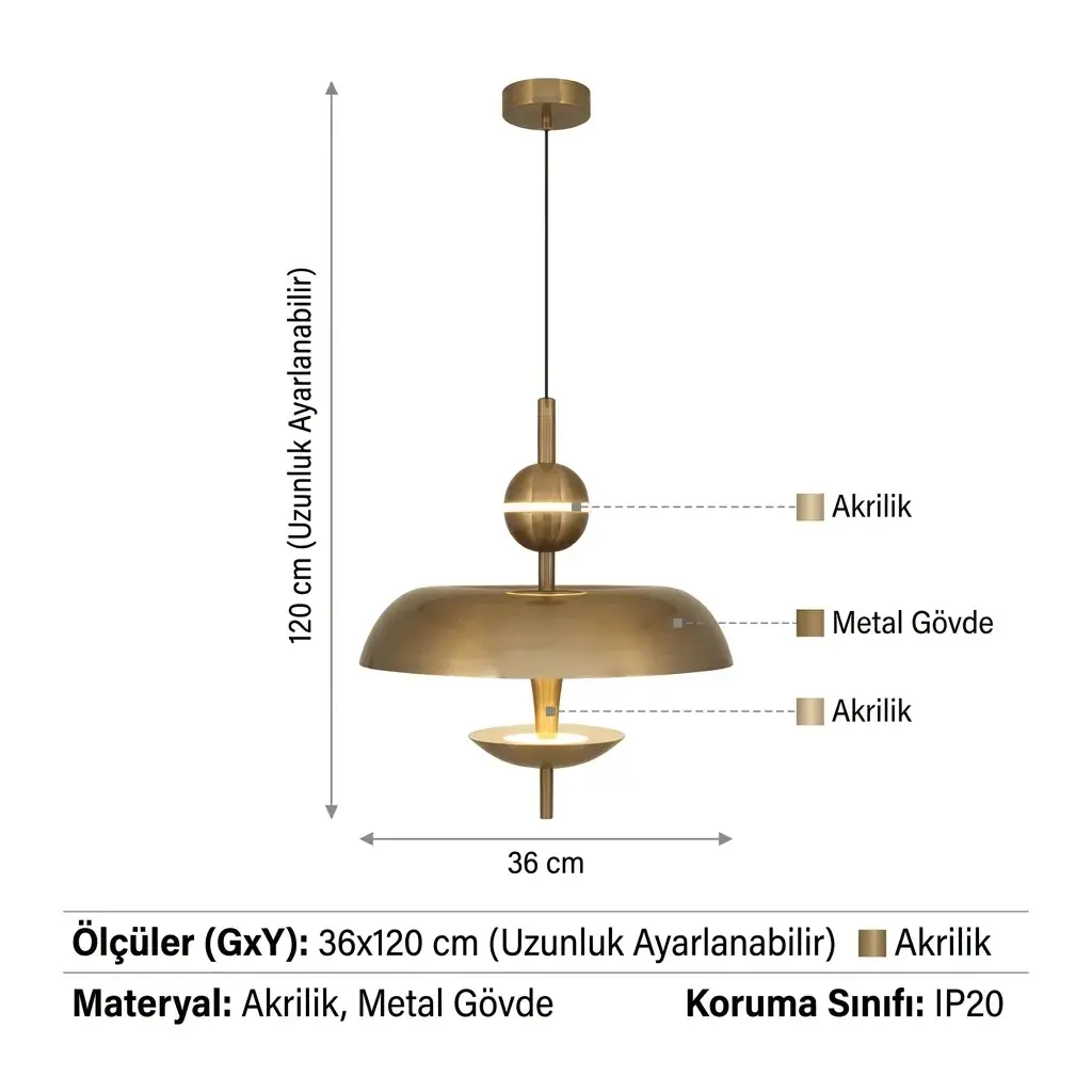 Özcan Aydınlatma Pixie Led Sarkıt 3445-1A