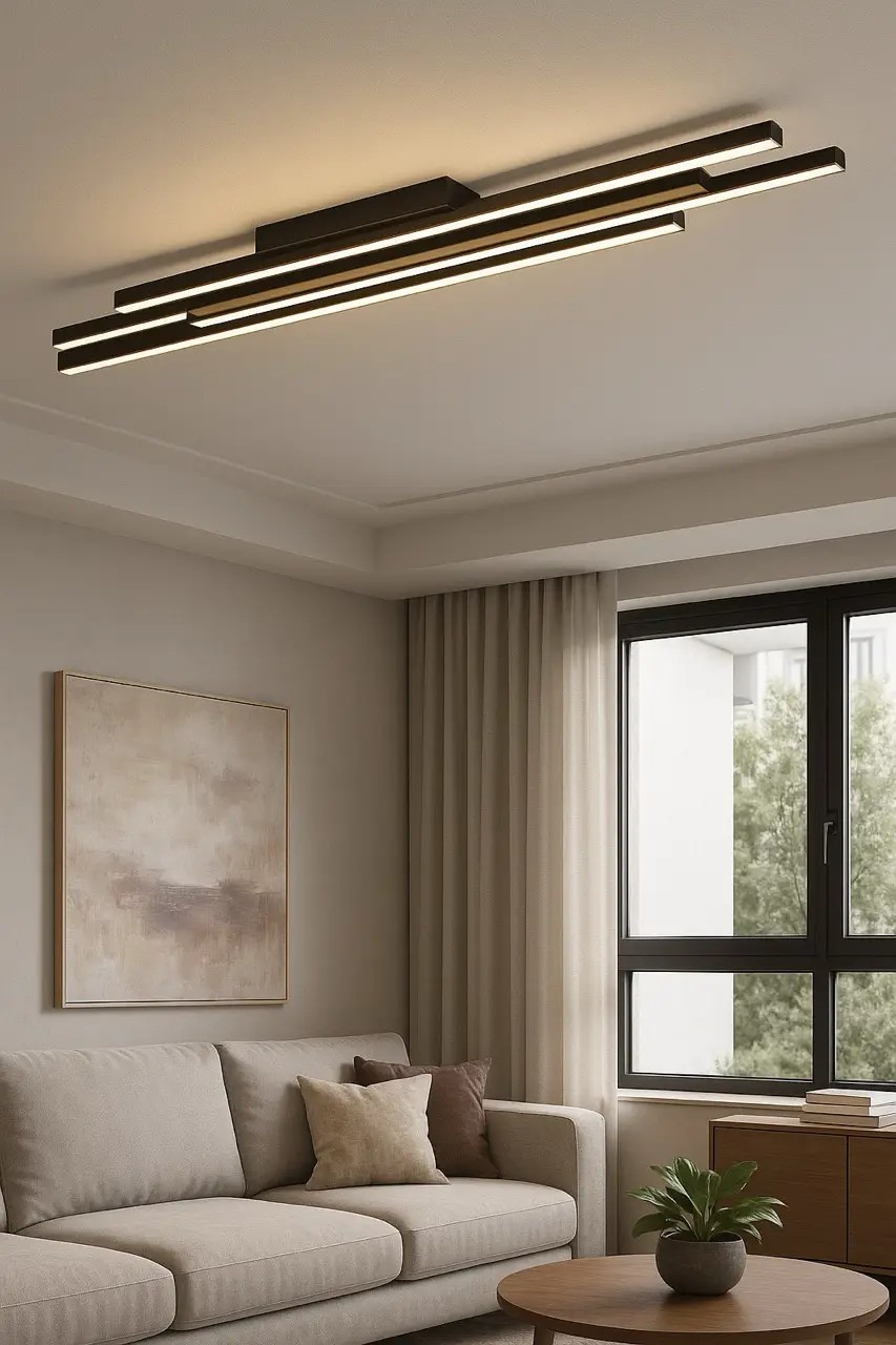 Özcan Aydınlatma 3151-3 Yatay Çubuklu LED Plafonyer Avize