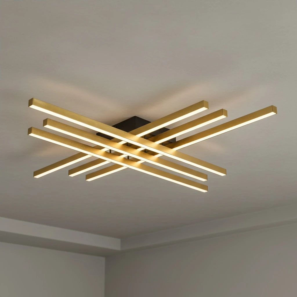 Özcan Aydınlatma 3151-2 Modern Çubuklu LED Plafonyer Avize