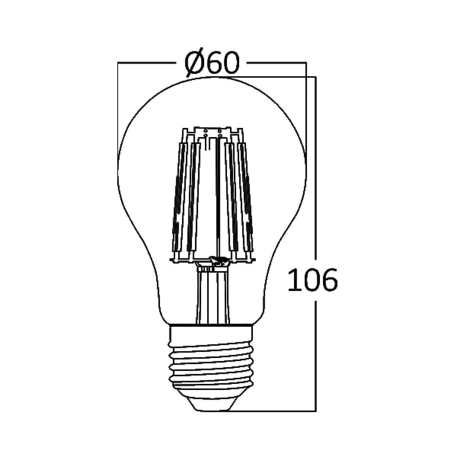 Braytron 7W A60 E27 3000K Led Ampül