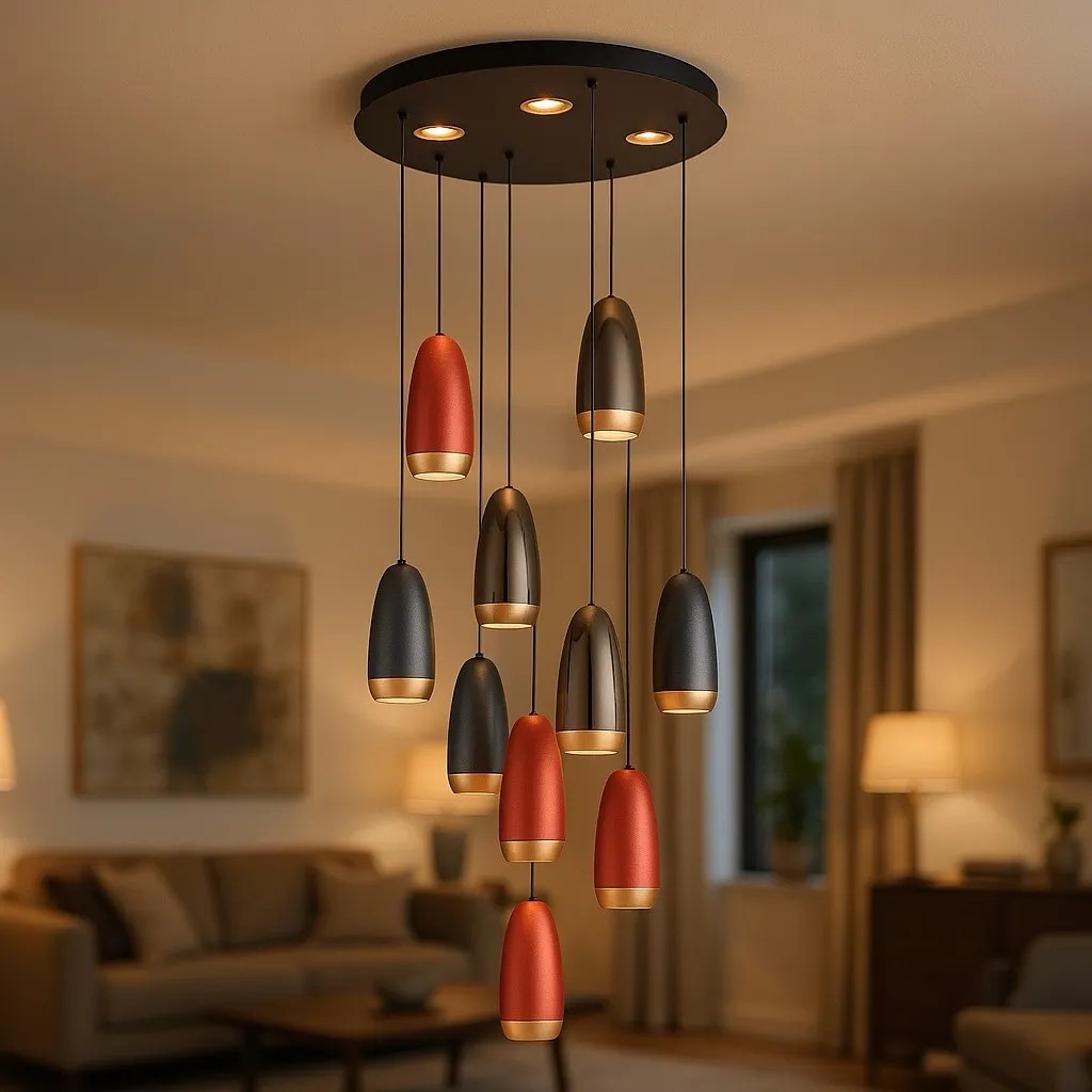 Özcan Aydınlatma 2804-10A 10'lu Dekoratif Led Avize