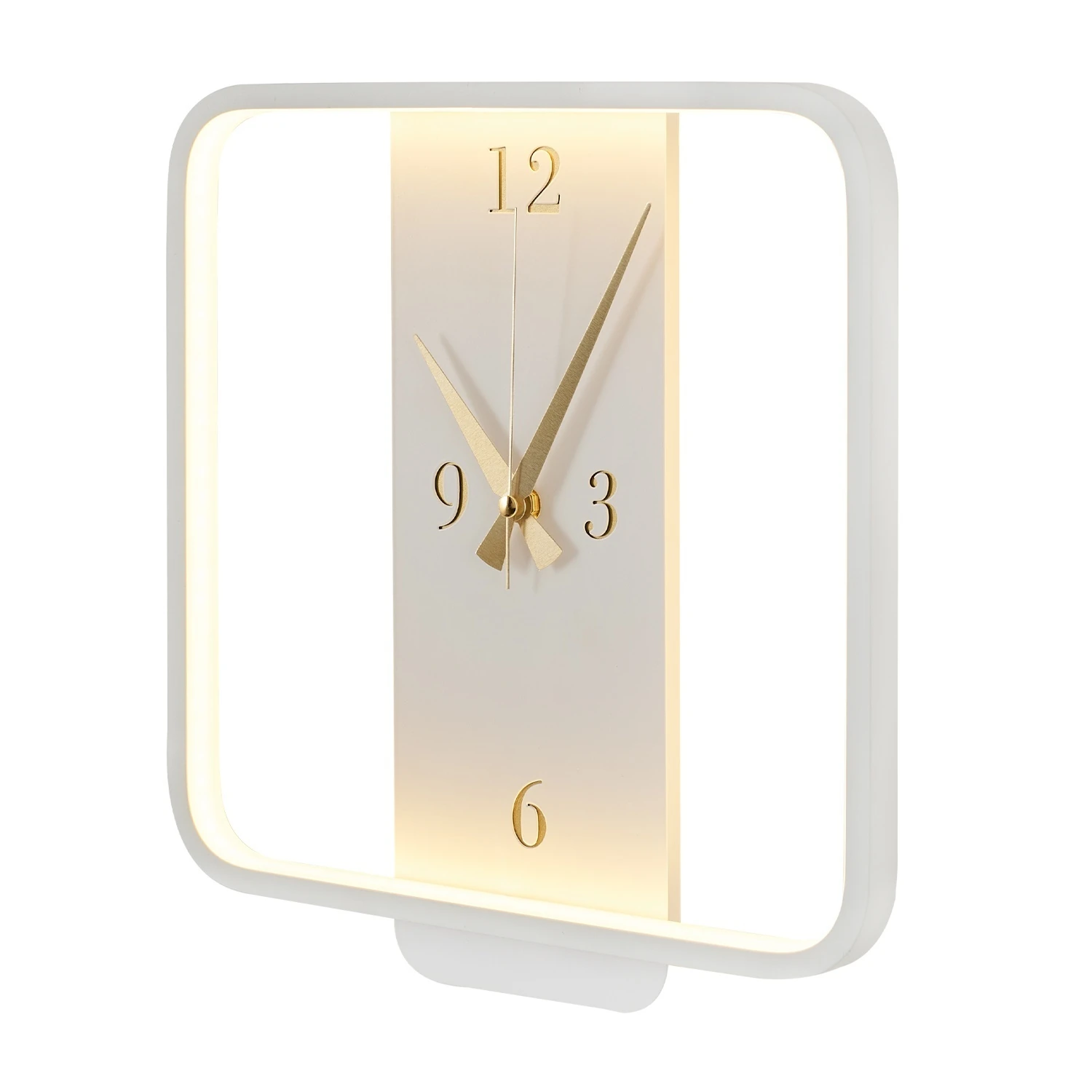 Özcan Aydınlatma Kare Led Duvar Saati - Beyaz