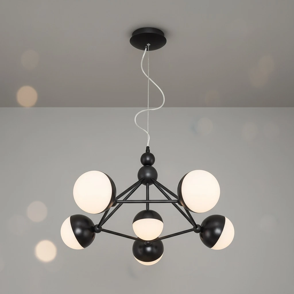 Özcan Aydınlatma 5673-6A 6'lı Küre Camlı Dekoratif Led Avize