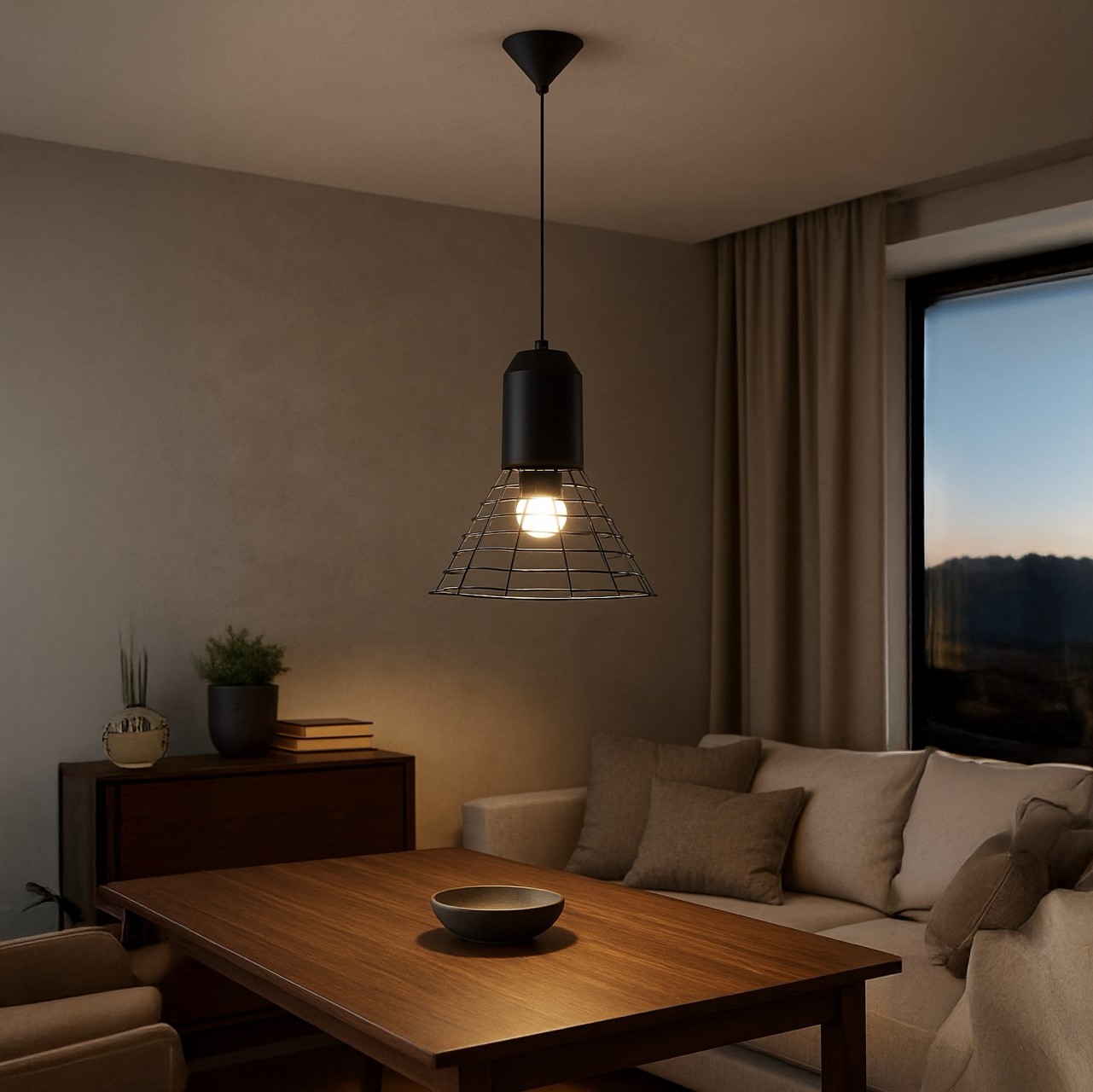 Özcan Aydınlatma 6524-2A Metal Küçük Modern LED Sarkıt Avize