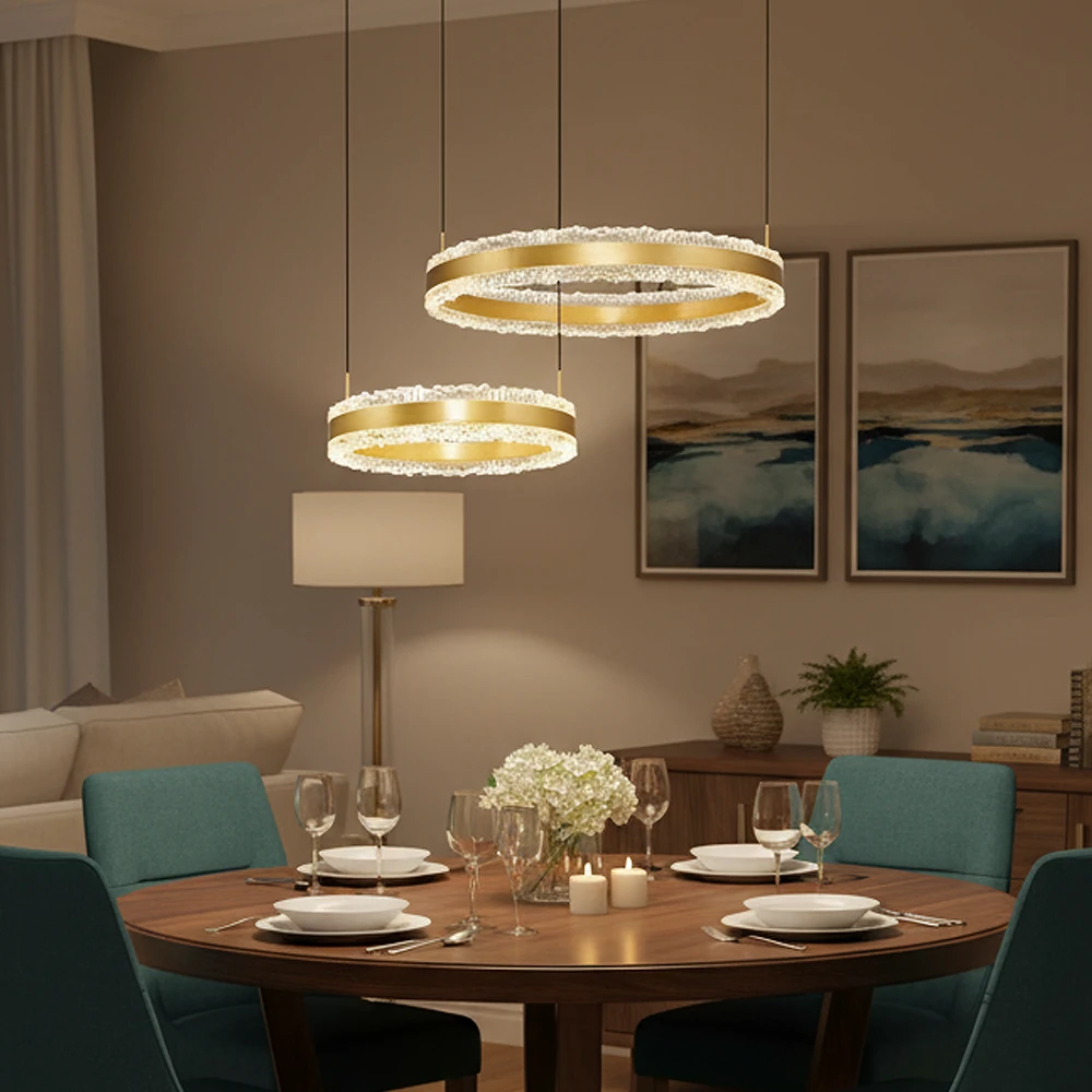 Özcan Aydınlatma 2732-2A 2'Lı Yuvarlak Led Avize