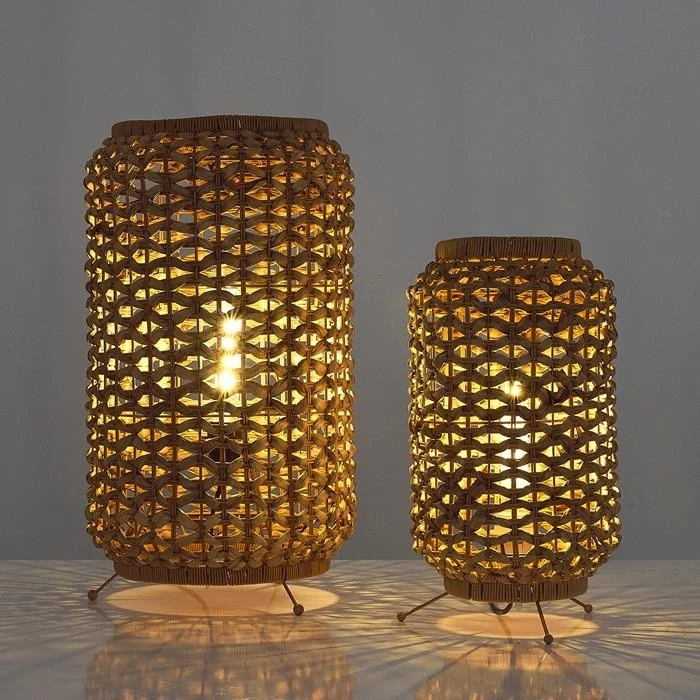 Özcan Aydınlatma 4458-56 Örgülü Hasır Masa Lambası
