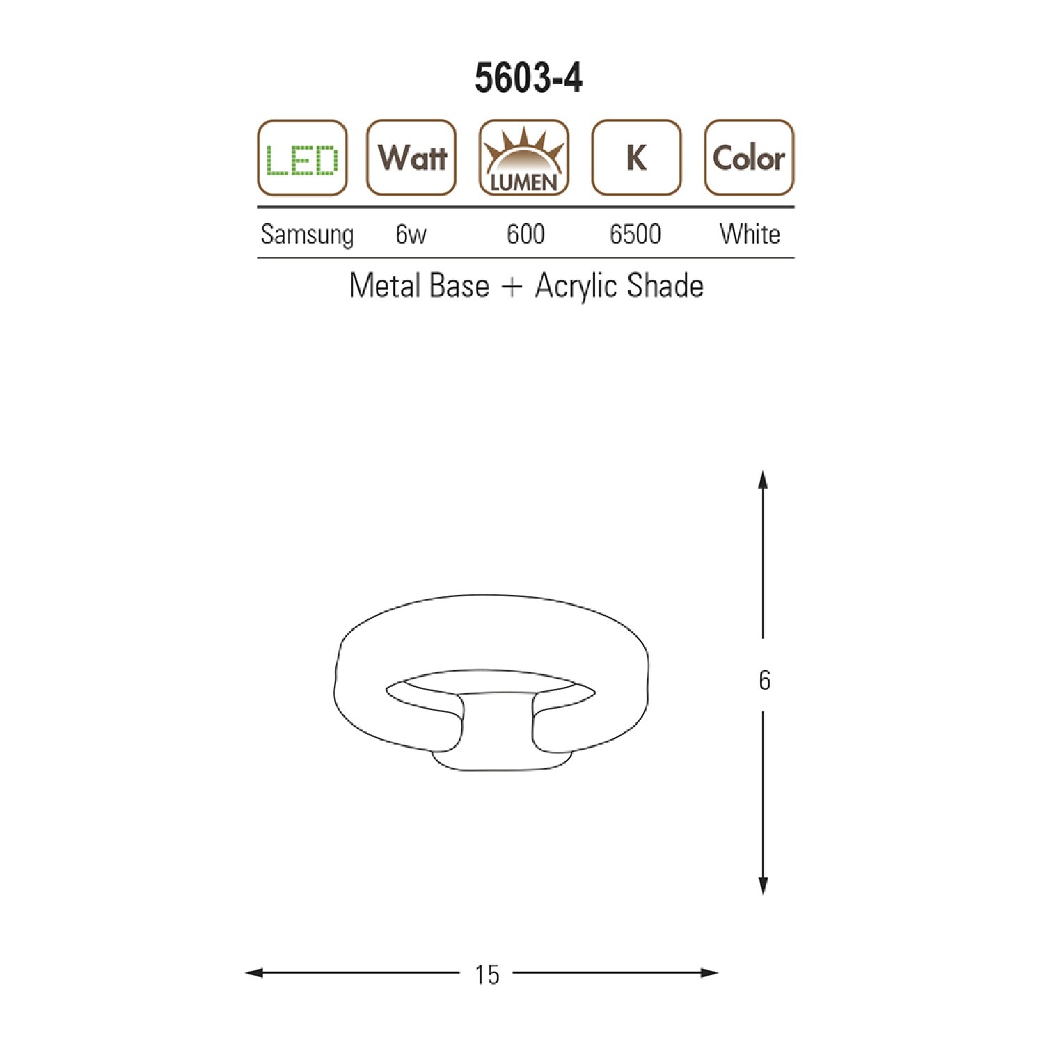 Özcan Aydınlatma 5603-4 Mini Smart Led Aplik