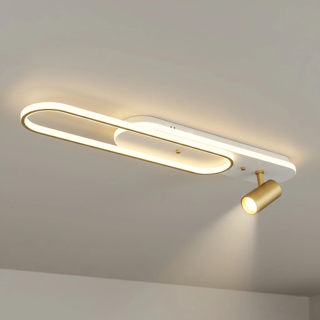 Özcan Aydınlatma 4156-1 Oval Spotlu LED Plafonyer Avize