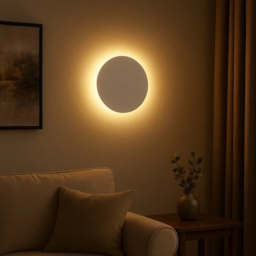 Modesco Kindia Yuvarlak 30 cm Dekoratif Led Duvar Aplik
