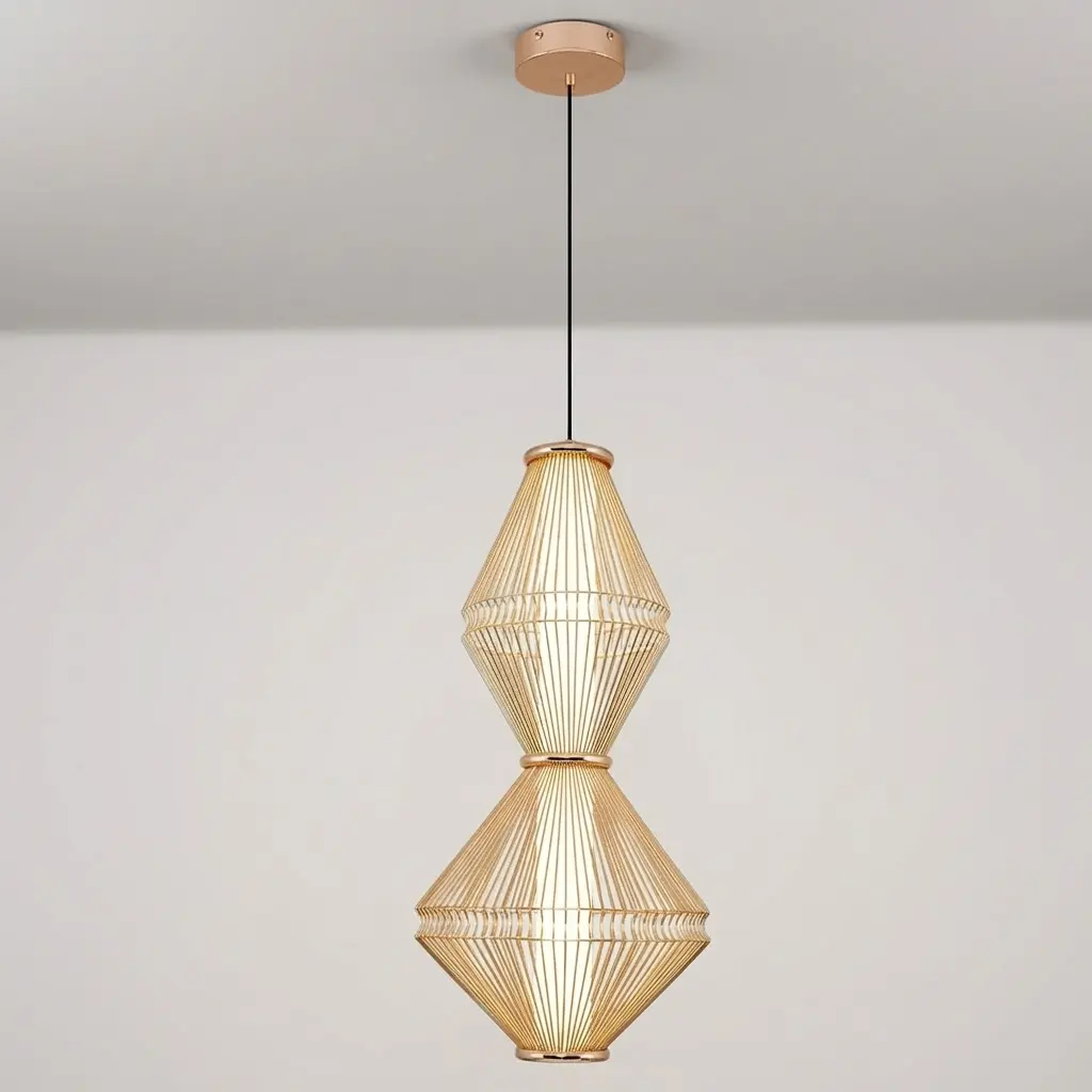 Özcan Aydınlatma Trian Medium Dekoratif Led Kafesli Sarkıt