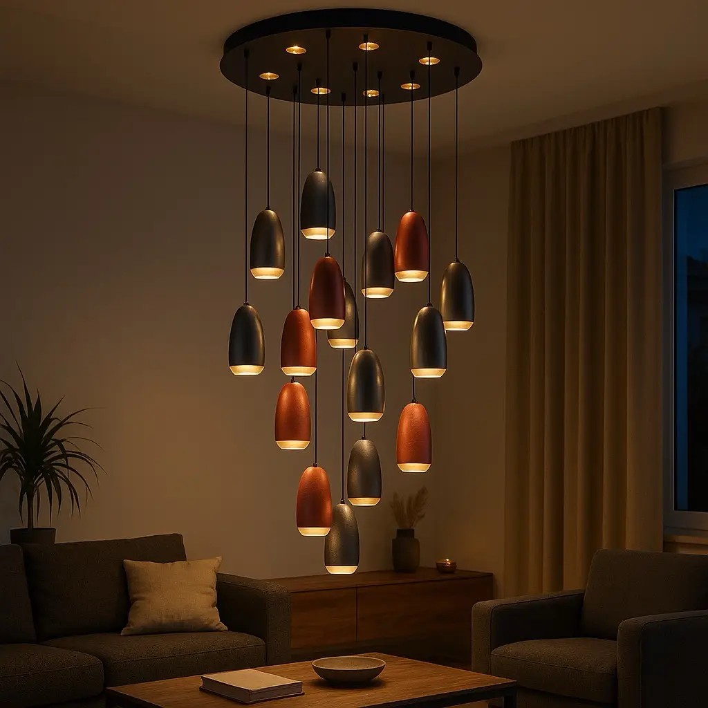 Özcan Aydınlatma 2804-15A 15'li Dekoratif Led Avize