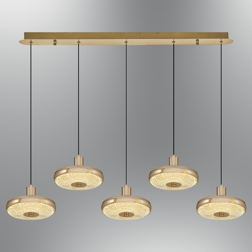 Özcan Aydınlatma 2770-5AS 5 Li Sıralı Tetra Led Avize
