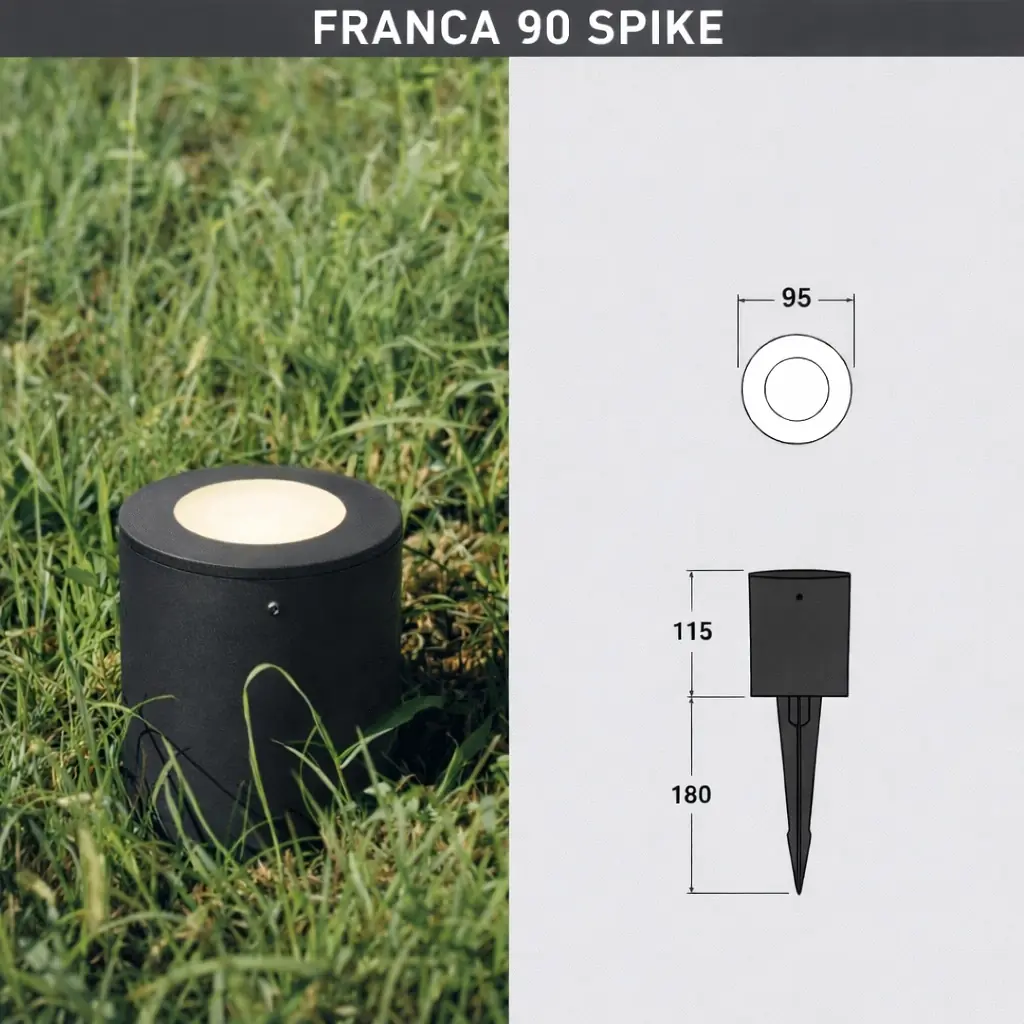 Fumagalli Franca 90 Spike Buzlu Spot 6W