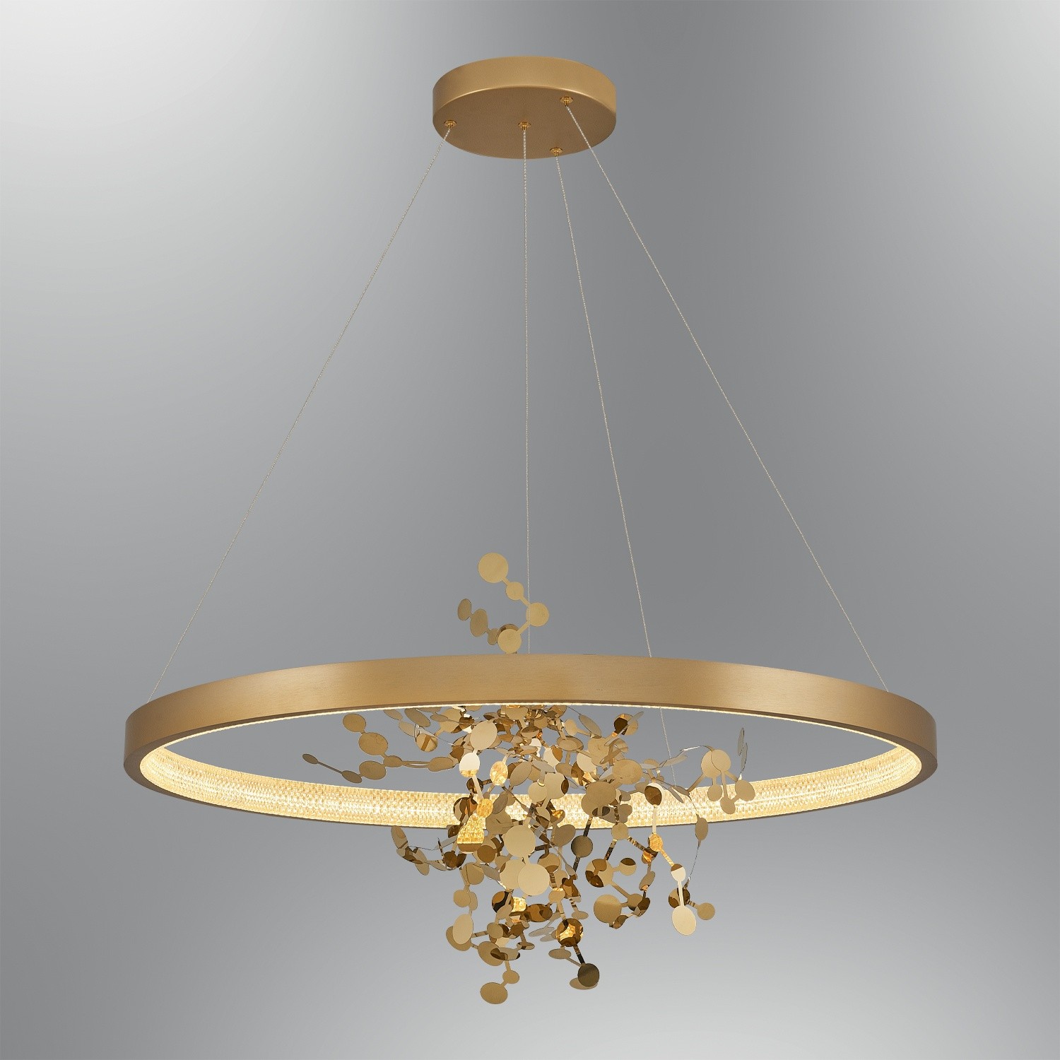 Özcan Aydınlatma 5705-3 Yuvarlak Figürlü 80 cm Led Avize
