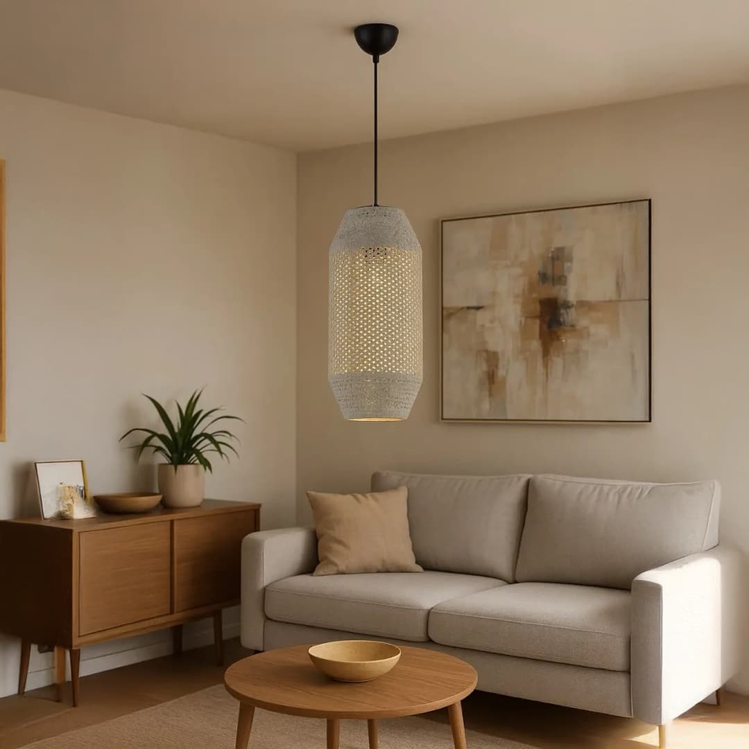 Özcan Aydınlatma 4461-21 Silindir Modern Hasır Sarkıt Avize