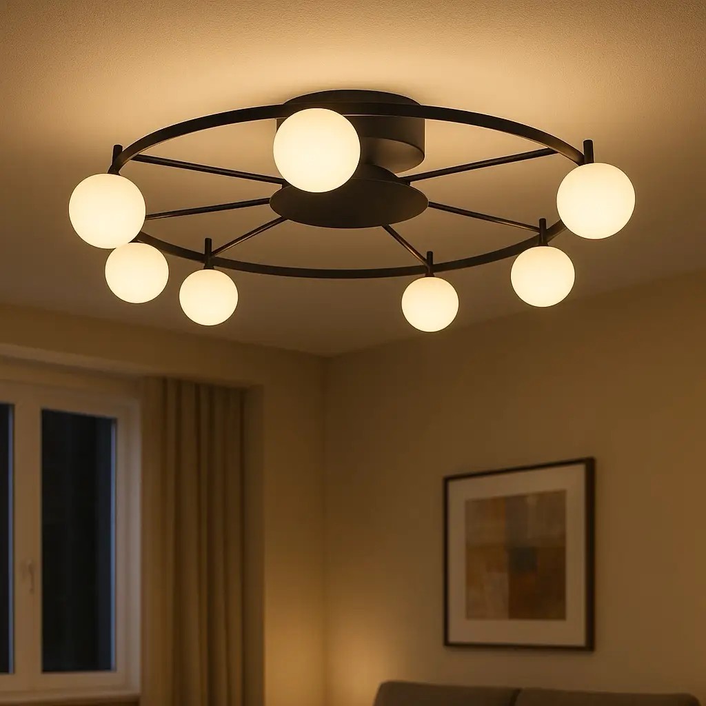 Özcan Aydınlatma 2846-7 Yuvarlak 7'li Sonic Led Plafonyer