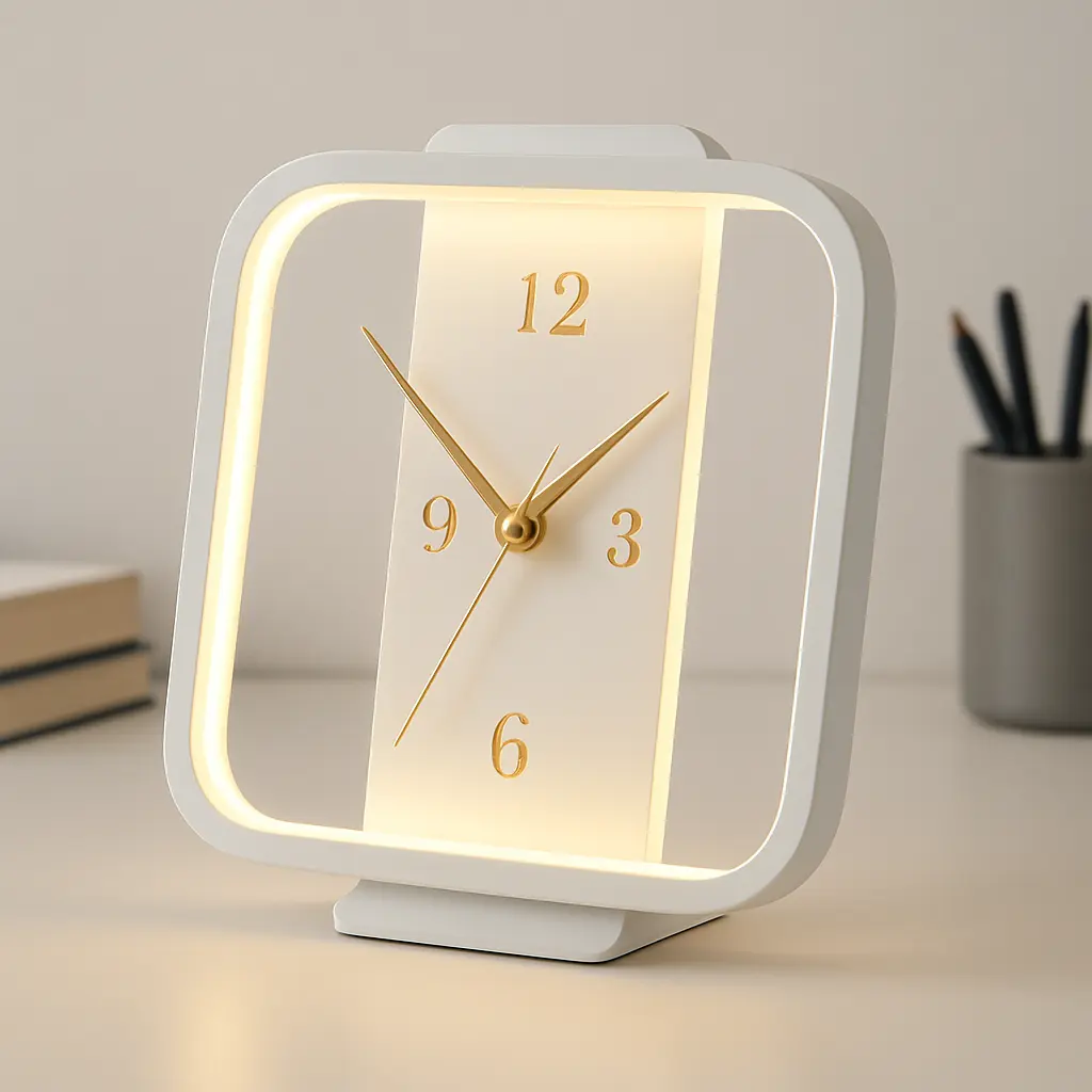 Özcan Aydınlatma Masa Üstü Kare Led Saat
