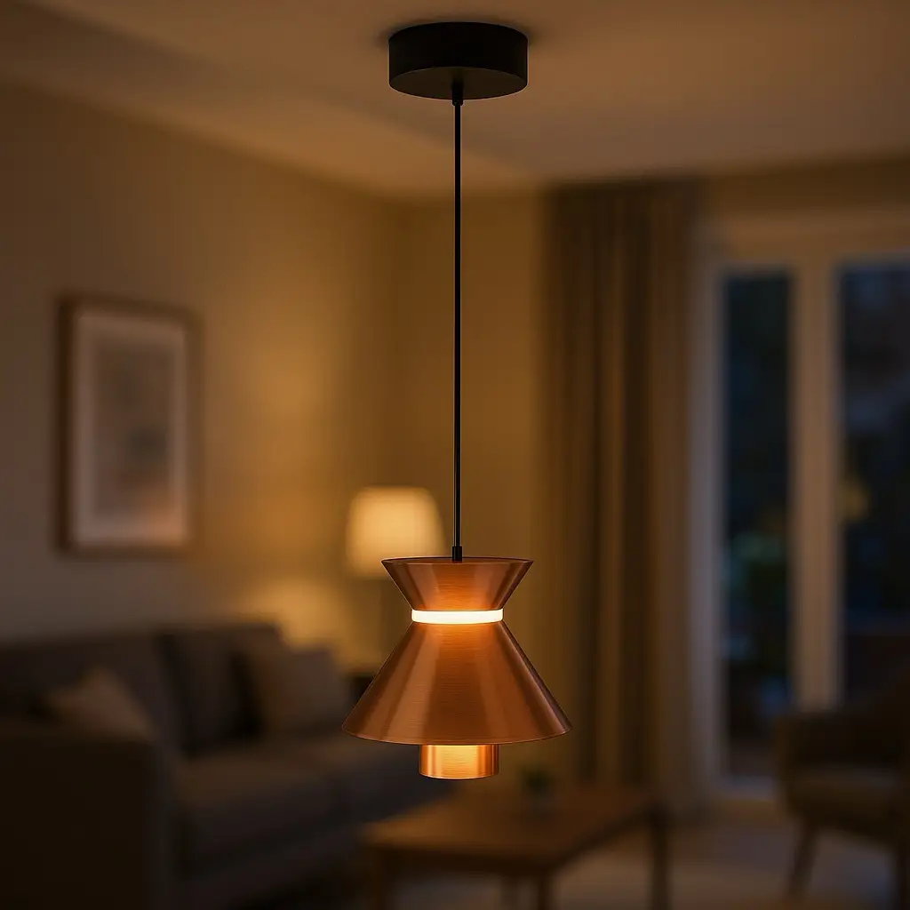 Özcan Aydınlatma Mekik Tekli Dekoratif Led Sarkıt Avize