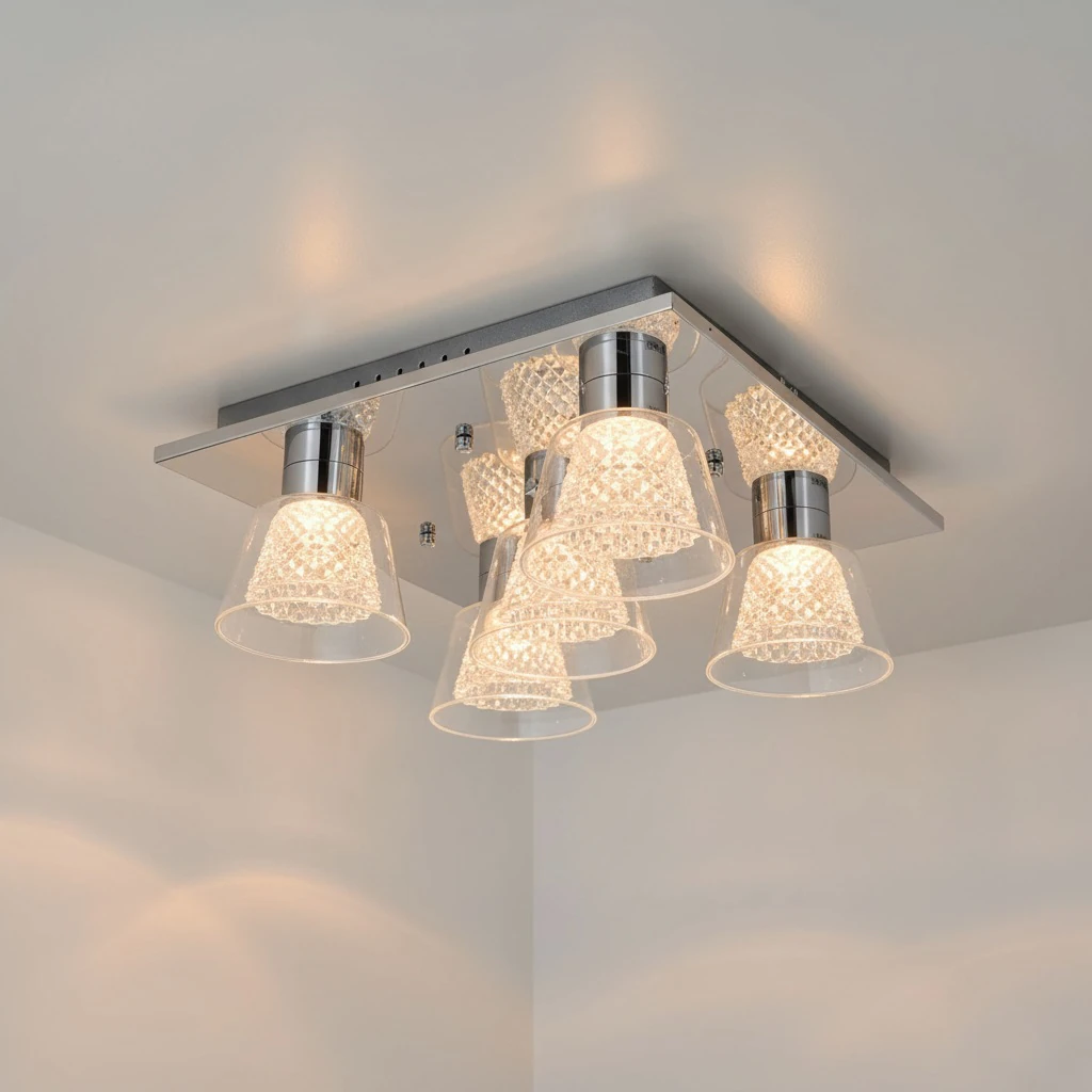 Özcan Aydınlatma 6112-5 5'li Kare Vella Led Armatür Avize