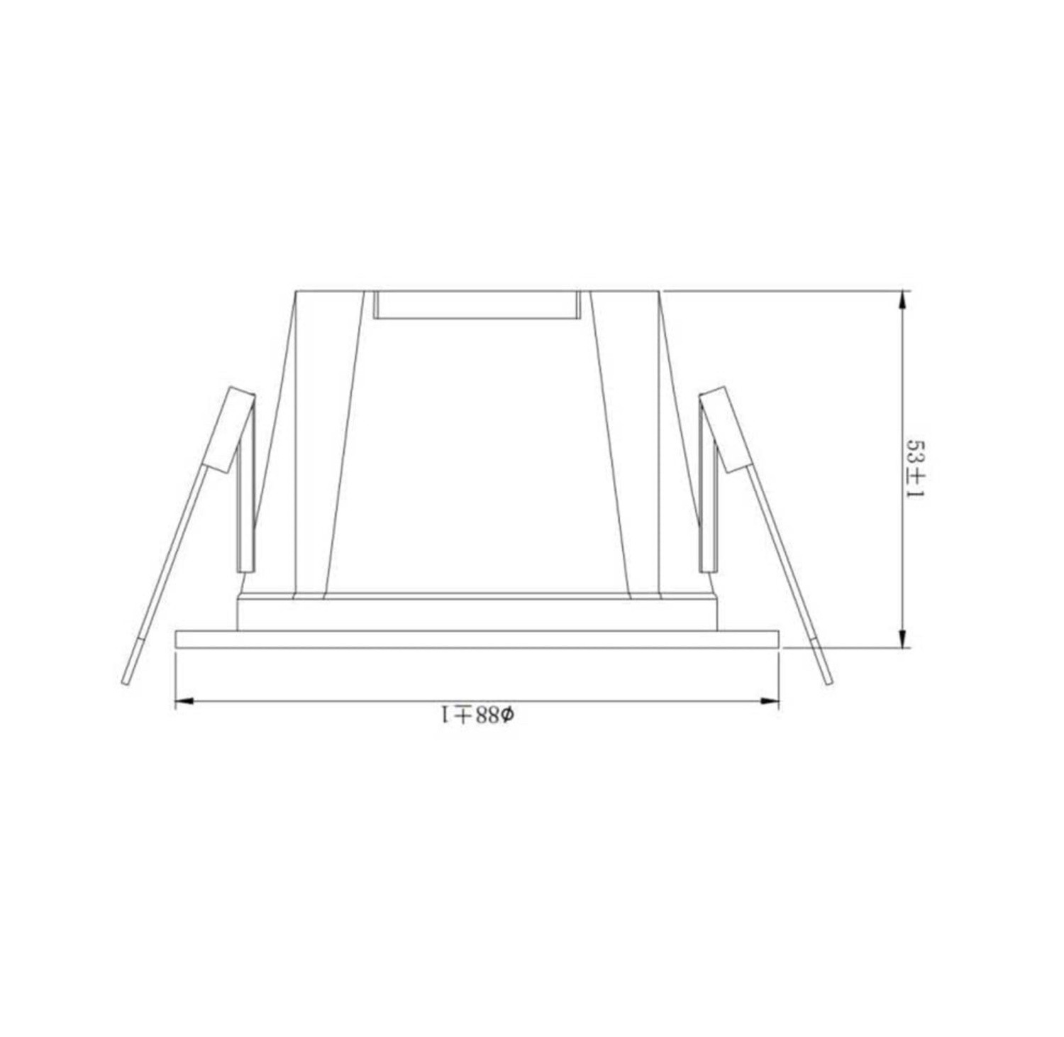 Jupiter 7W Sıva Altı Yuvarlak Sabit Led Spot LD700 - Beyaz