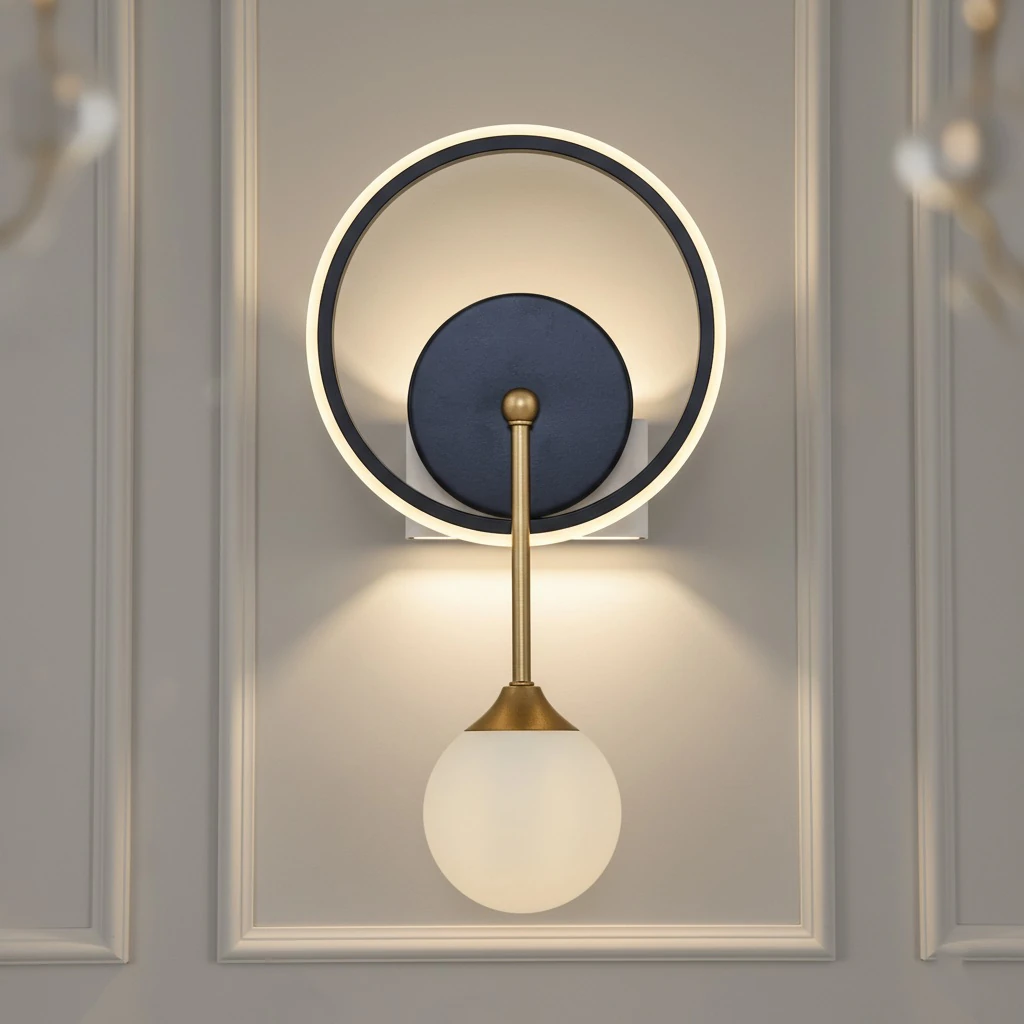 Özcan Aydınlatma 2611-1 Yuvarlak Dekoratif Duvar Aplik